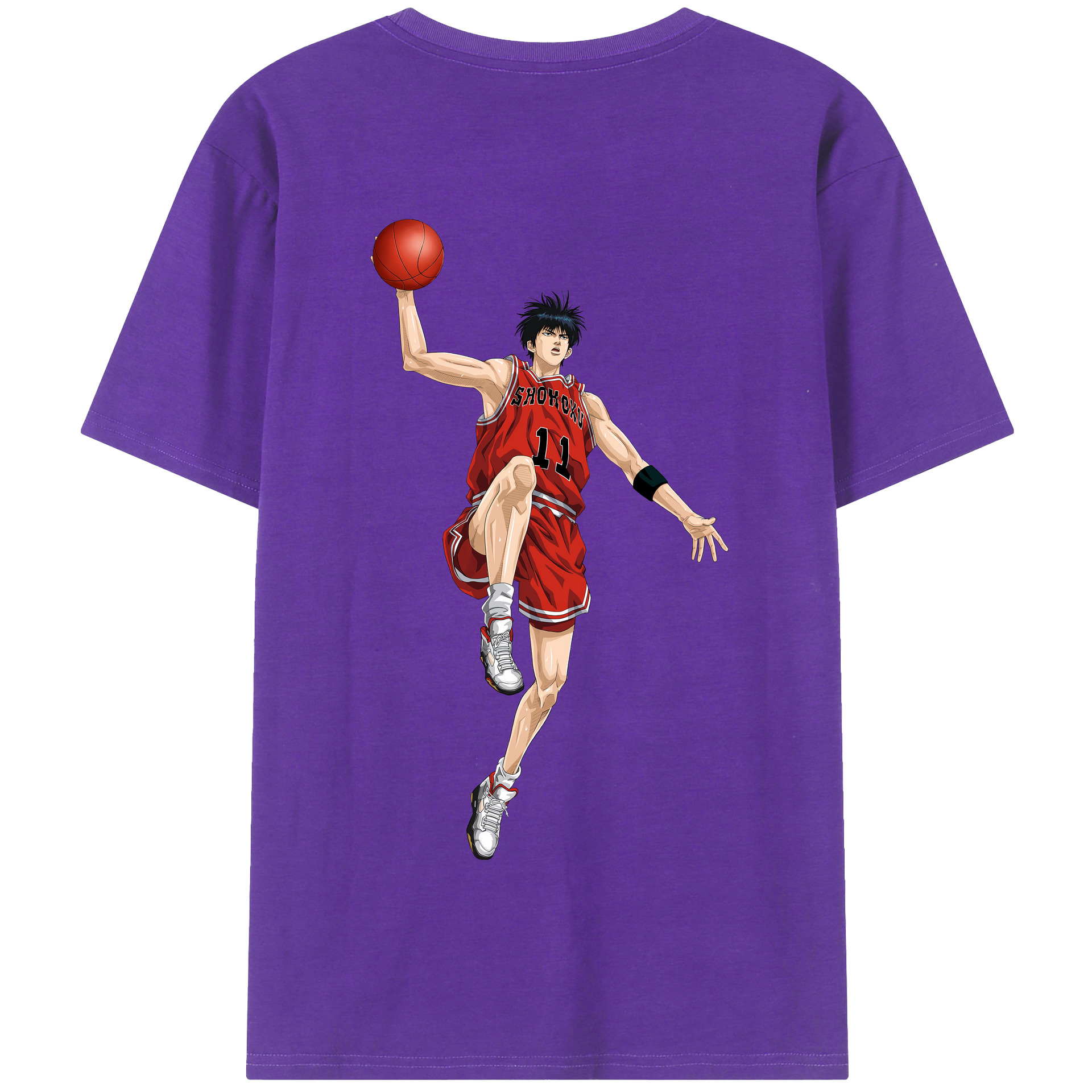 SLAM DUNK／スラムダンク 綿100％半袖Tシャツ（背面プリント）