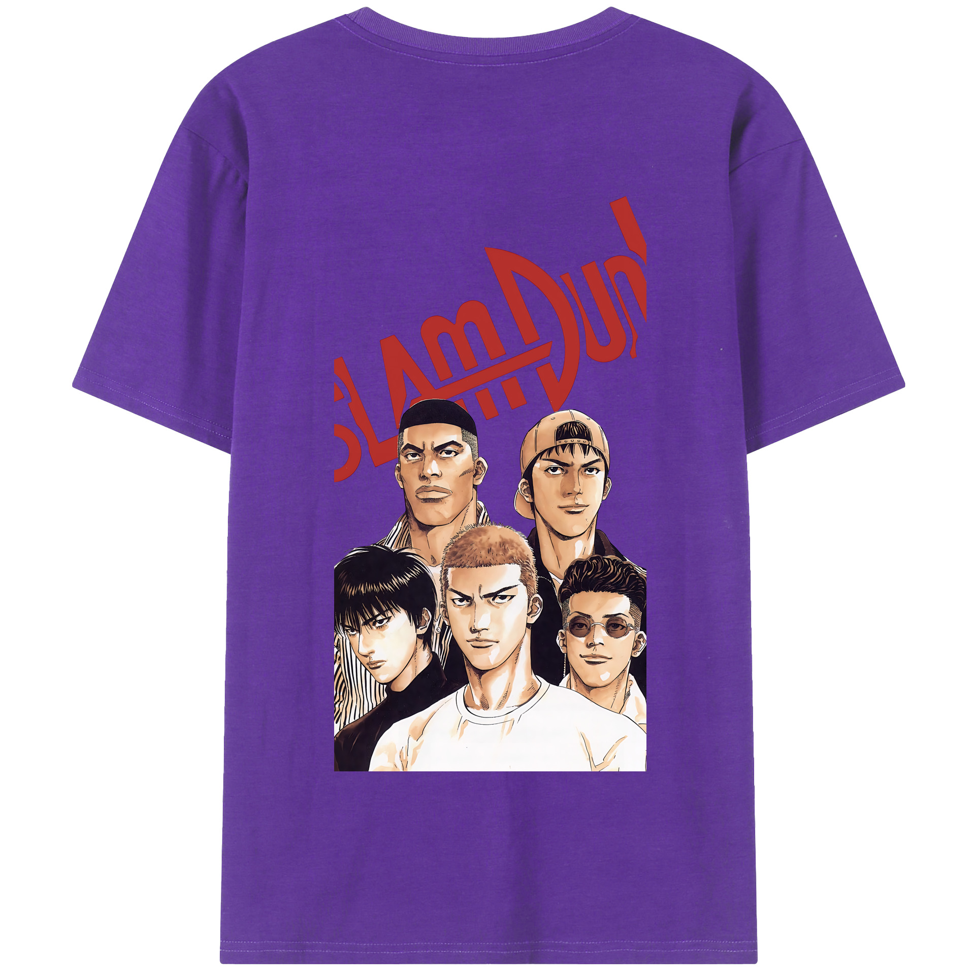 SLAM DUNK／スラムダンク 綿100％半袖Tシャツ（背面プリント）