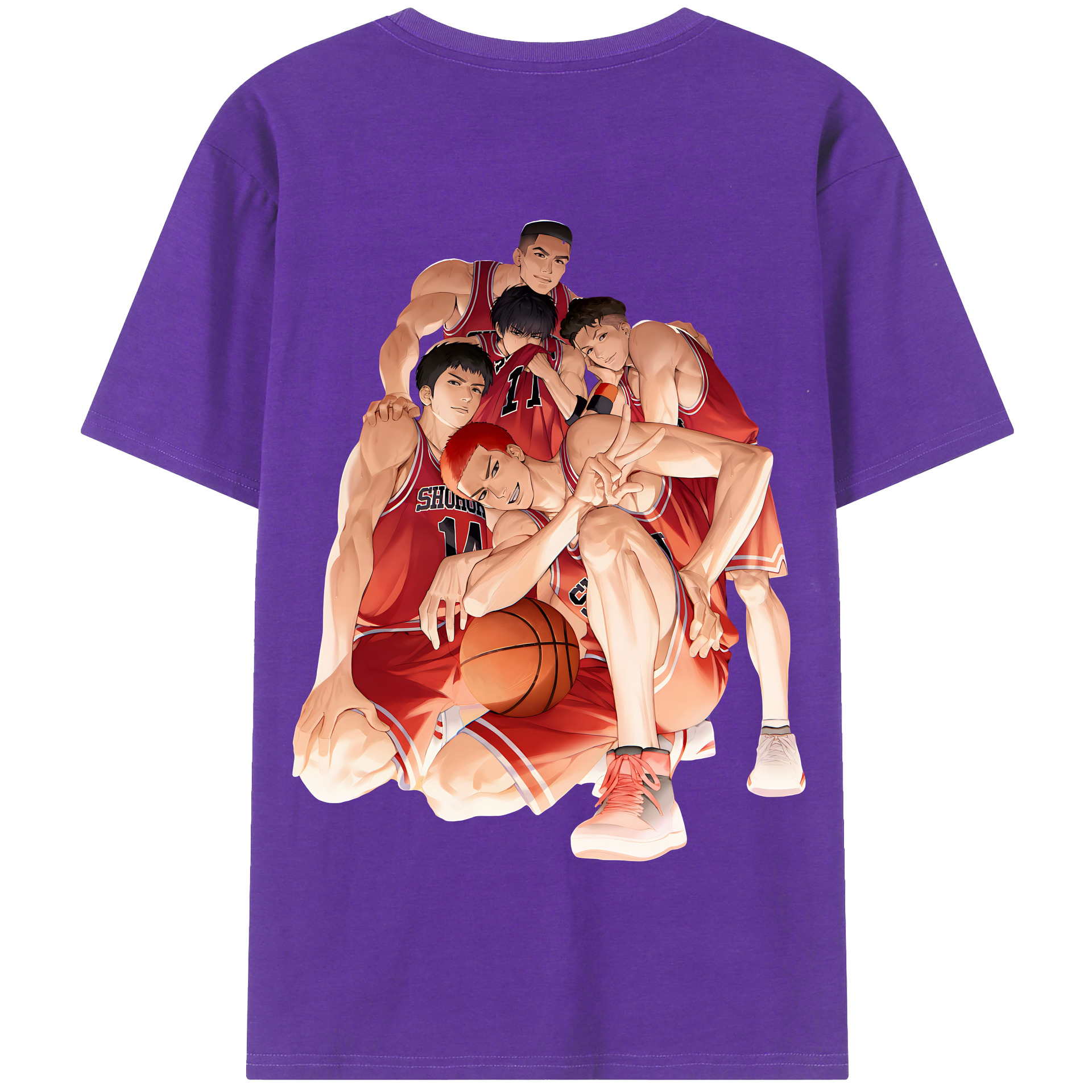 （画像用） SLAM DUNK／スラムダンク 綿100％半袖Tシャツ（背面プリント）