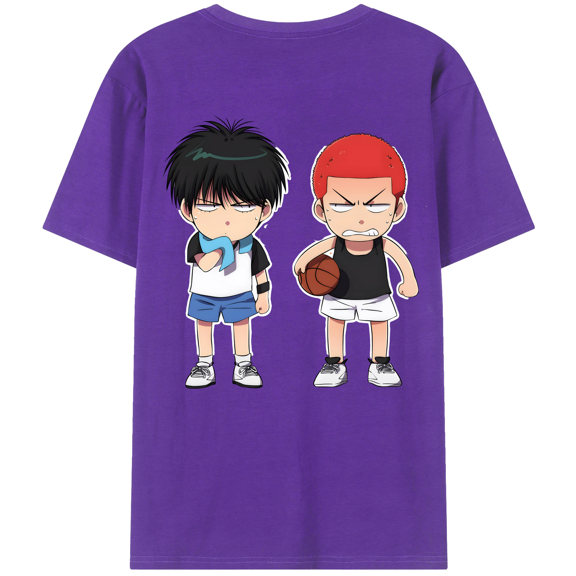 SLAM DUNK／スラムダンク 綿100％半袖Tシャツ（背面プリント）
