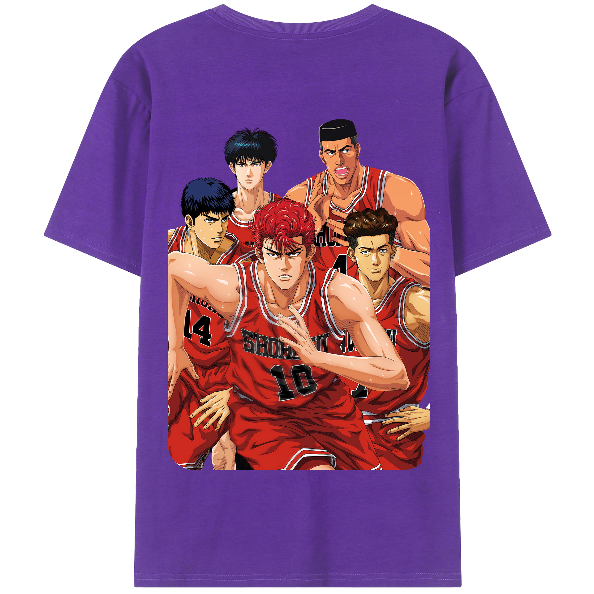 SLAM DUNK／スラムダンク 綿100％半袖Tシャツ（背面プリント）