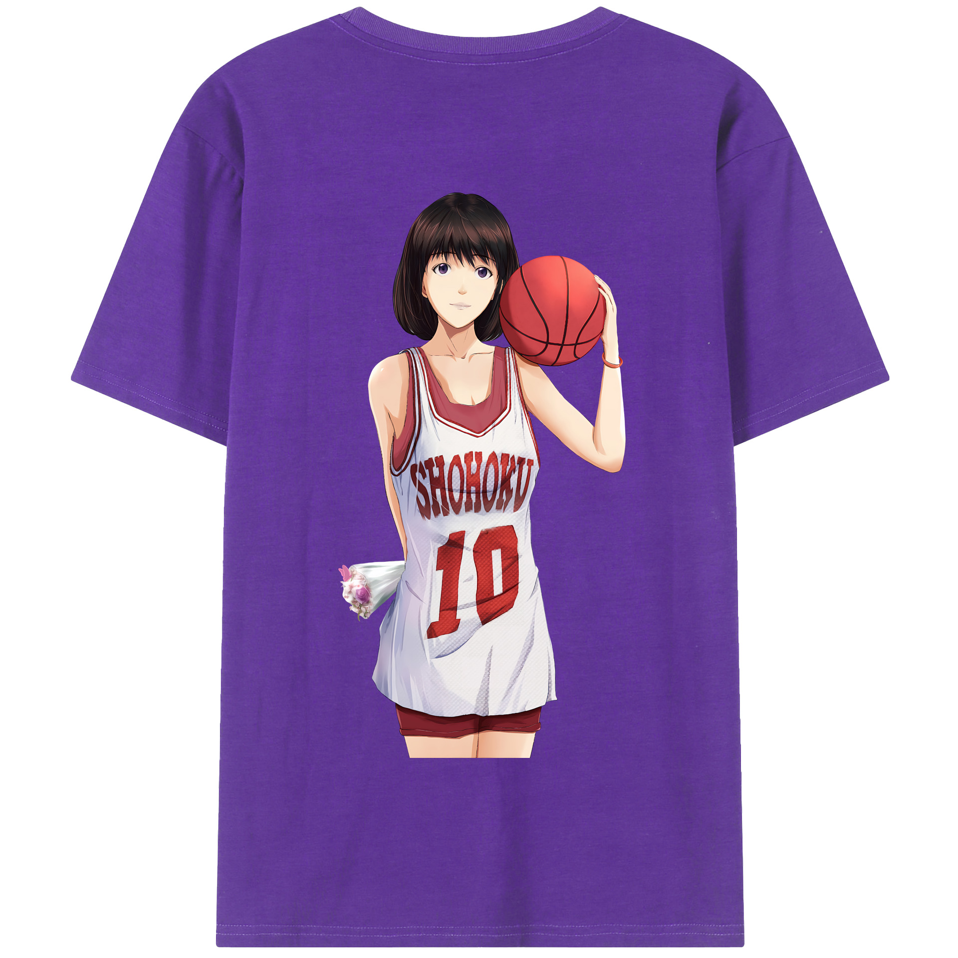 SLAM DUNK／スラムダンク 綿100％半袖Tシャツ（背面プリント）