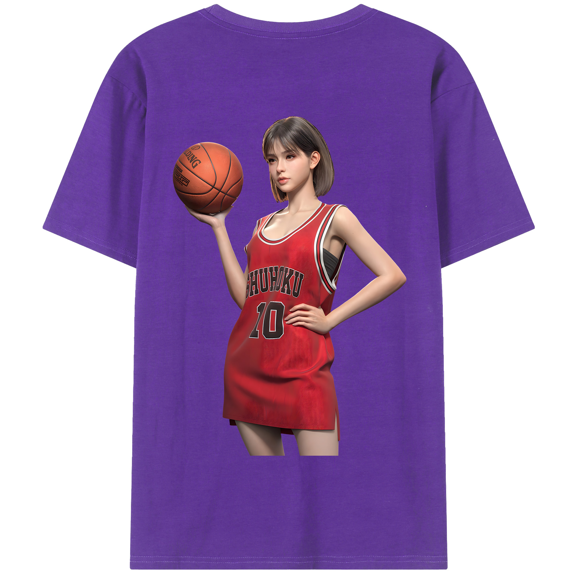 SLAM DUNK／スラムダンク 綿100％半袖Tシャツ（背面プリント）