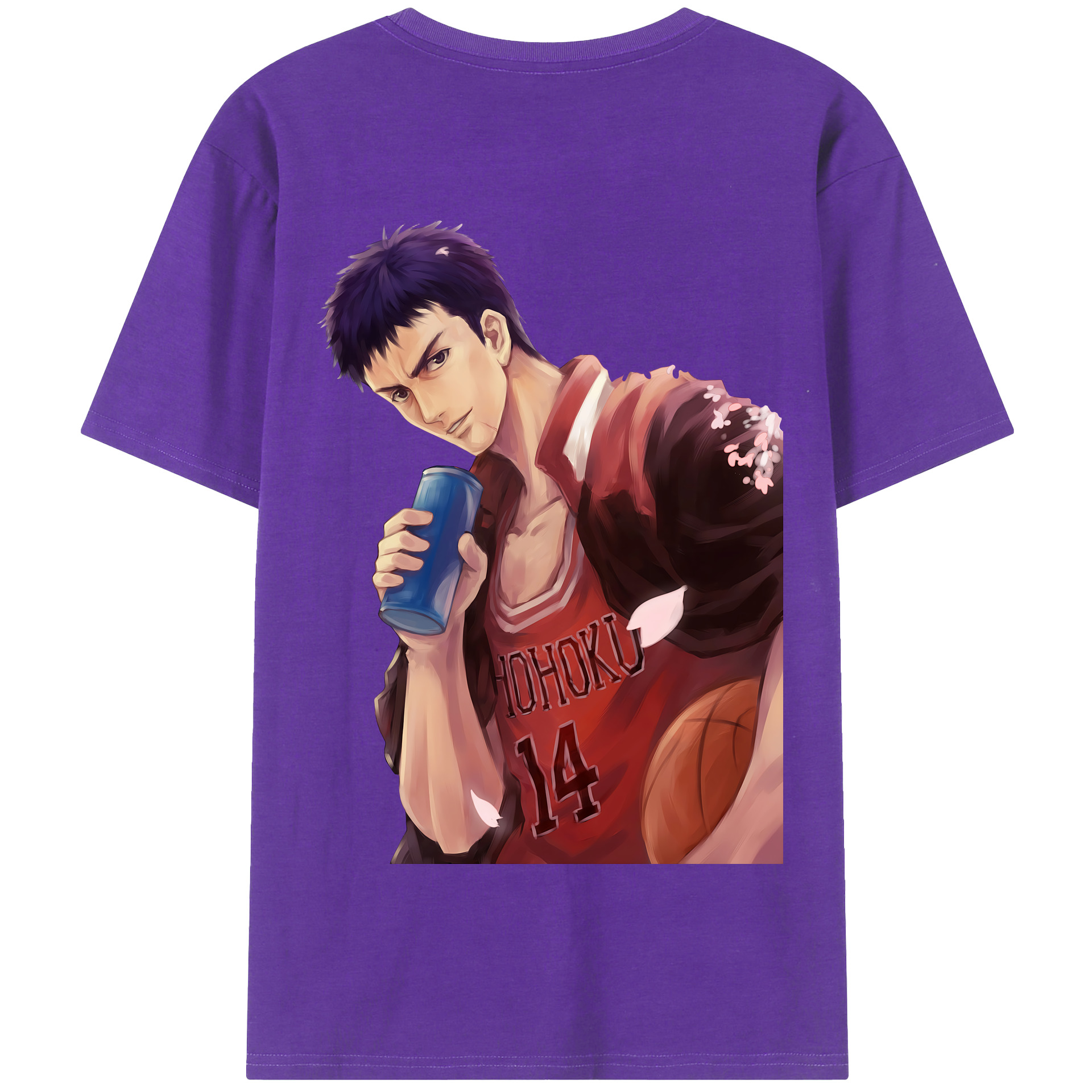 SLAM DUNK／スラムダンク 綿100％半袖Tシャツ（背面プリント）