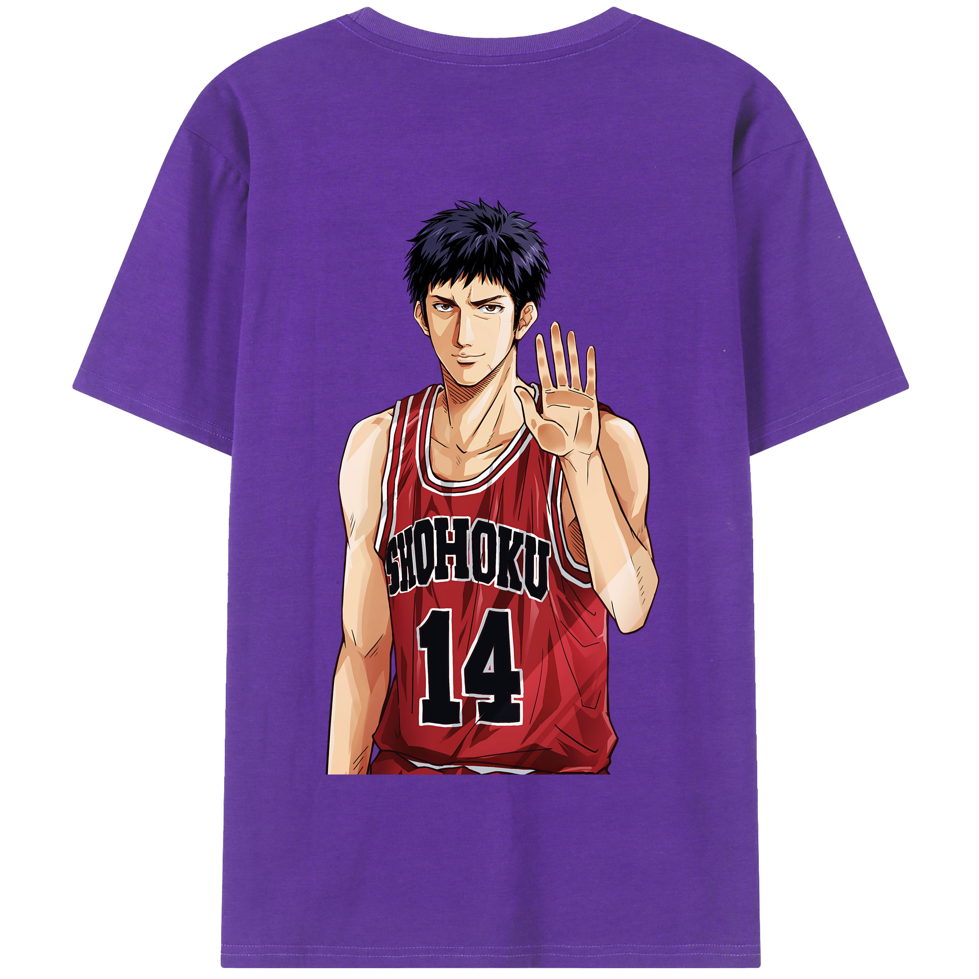 SLAM DUNK／スラムダンク 綿100％半袖Tシャツ（背面プリント）