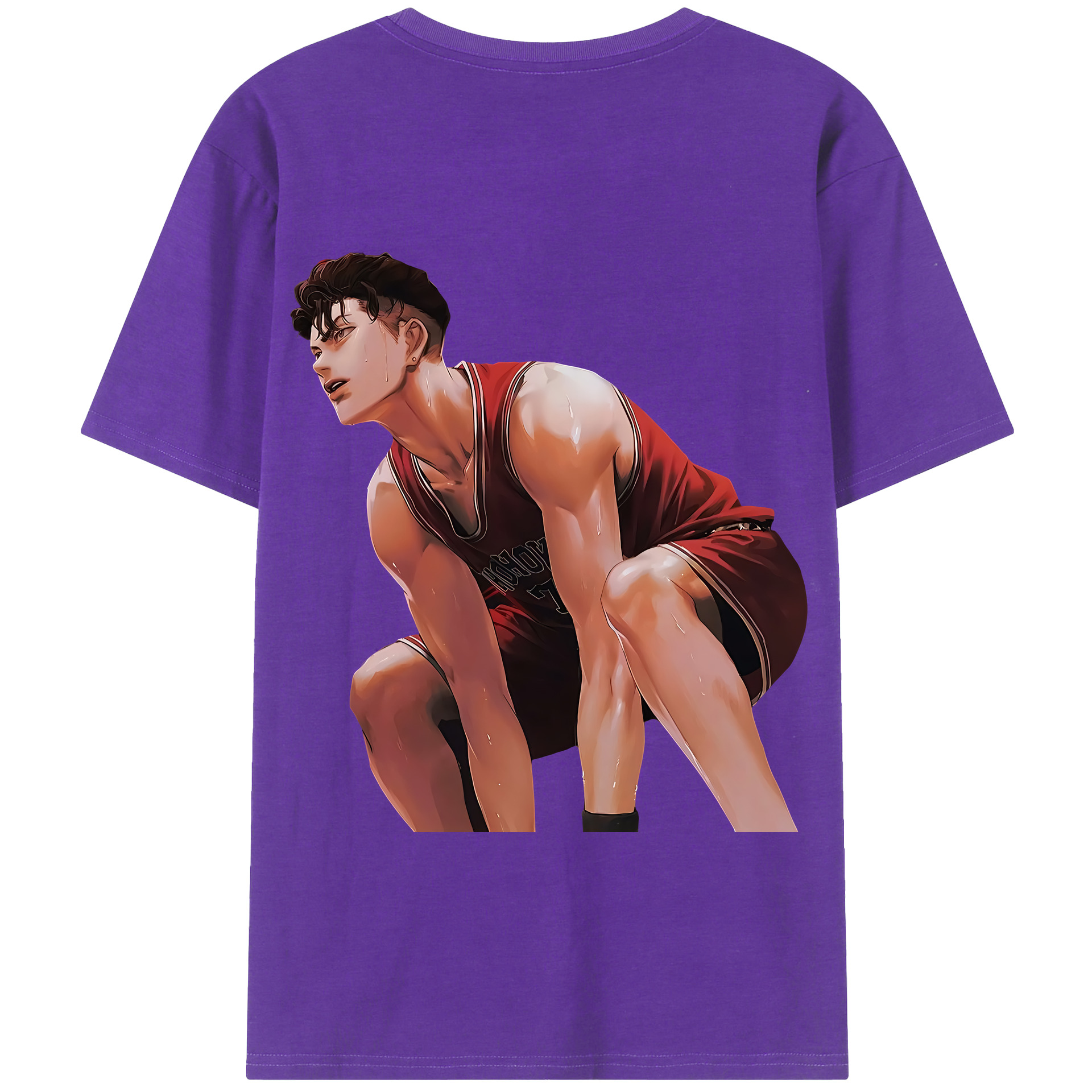 SLAM DUNK／スラムダンク 綿100％半袖Tシャツ（背面プリント）