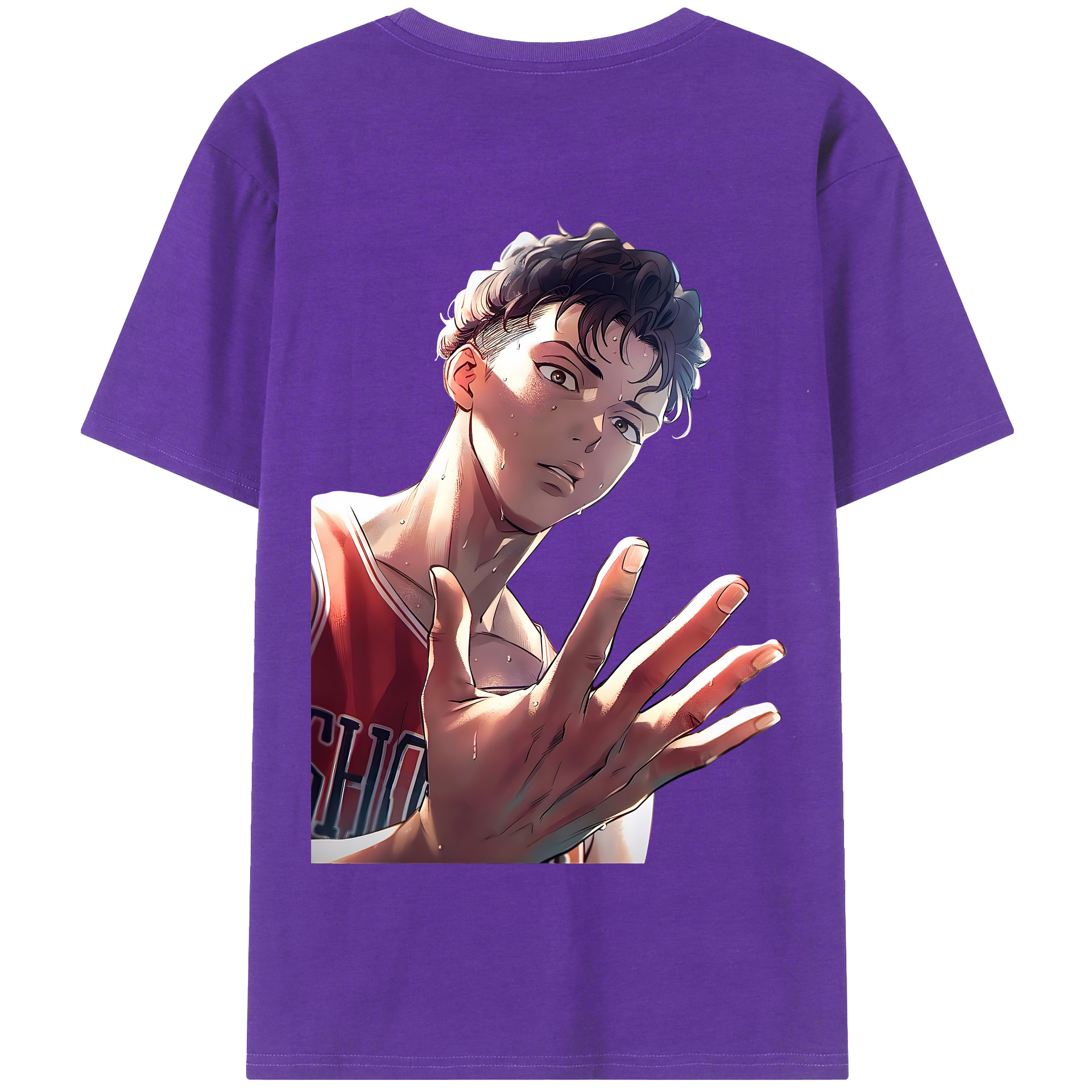 SLAM DUNK／スラムダンク 綿100％半袖Tシャツ（背面プリント）
