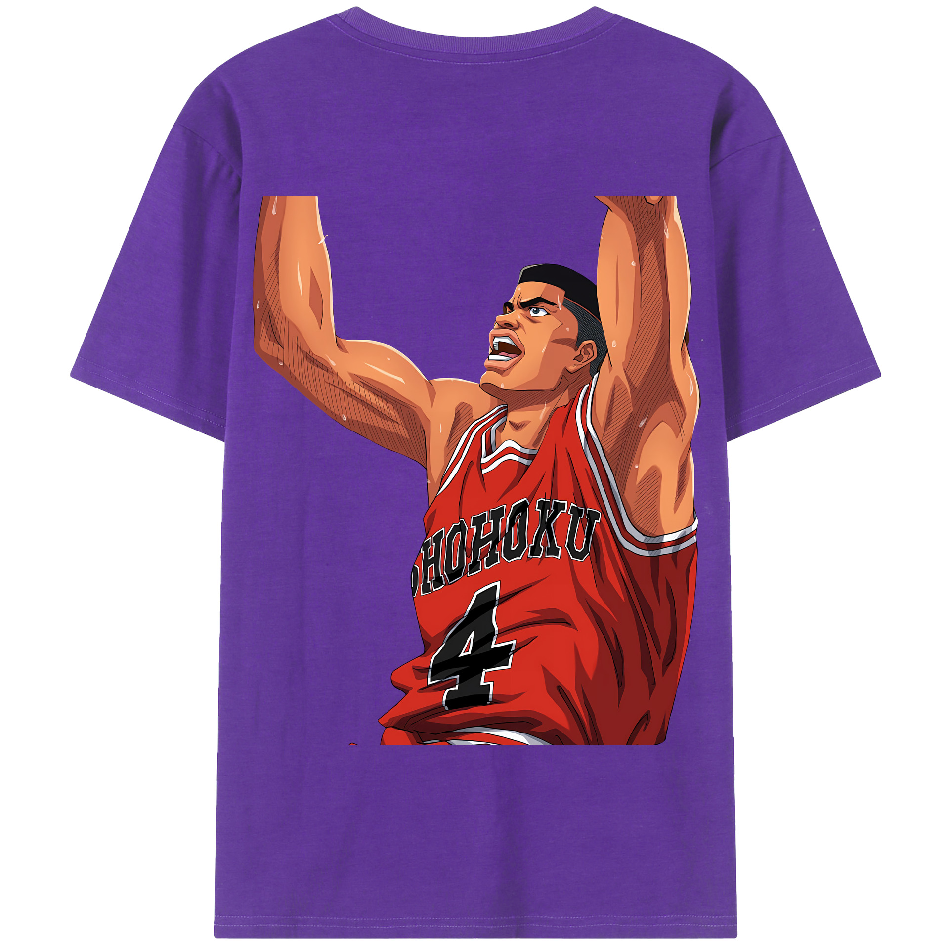 SLAM DUNK／スラムダンク 綿100％半袖Tシャツ（背面プリント）