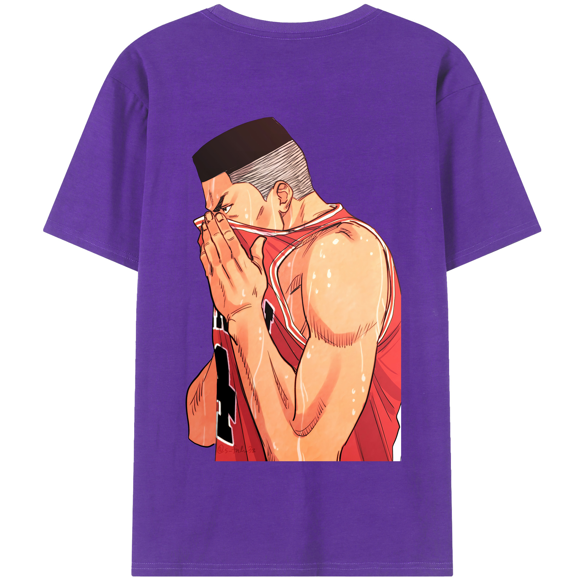 SLAM DUNK／スラムダンク 綿100％半袖Tシャツ（背面プリント）