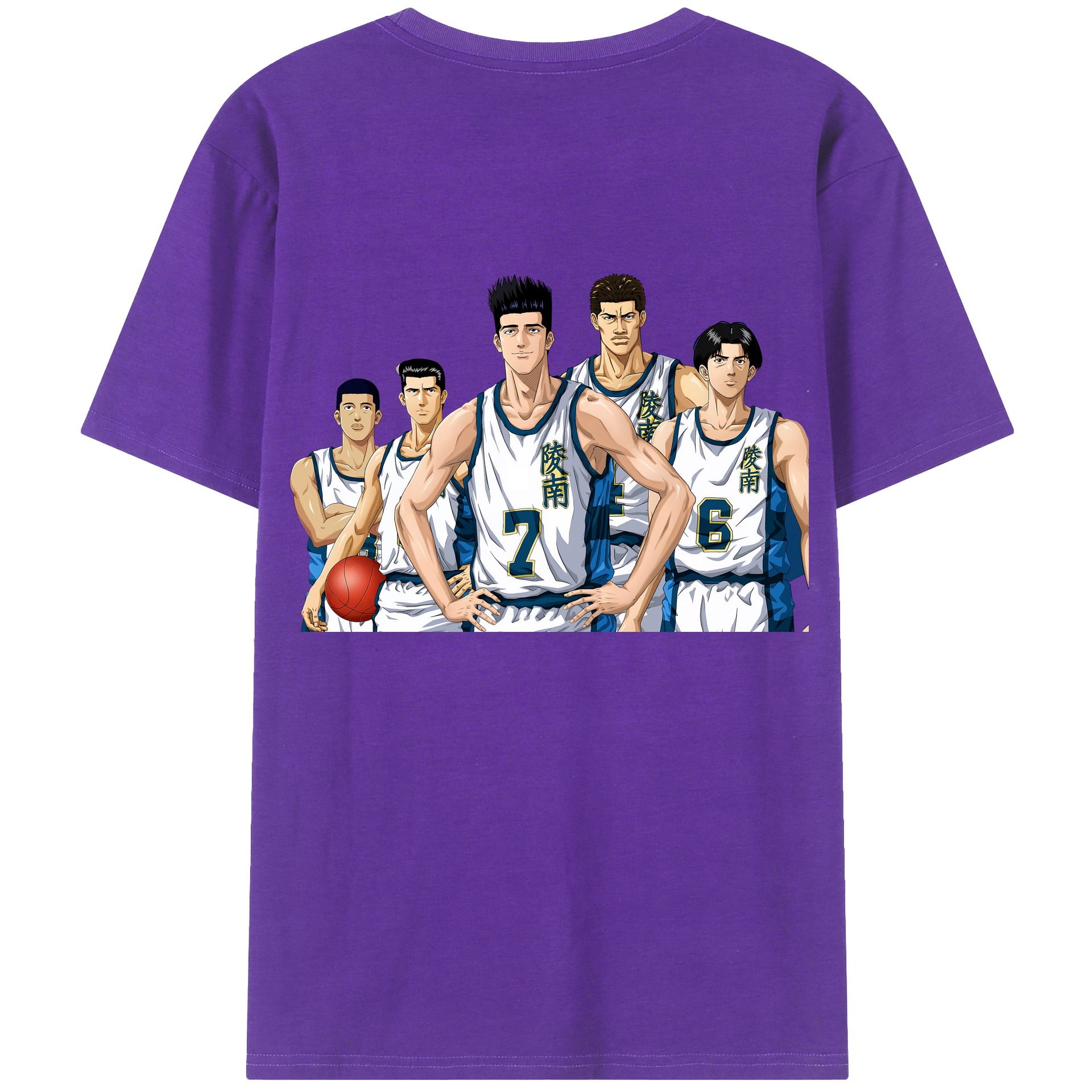 SLAM DUNK／スラムダンク 綿100％半袖Tシャツ（背面プリント）