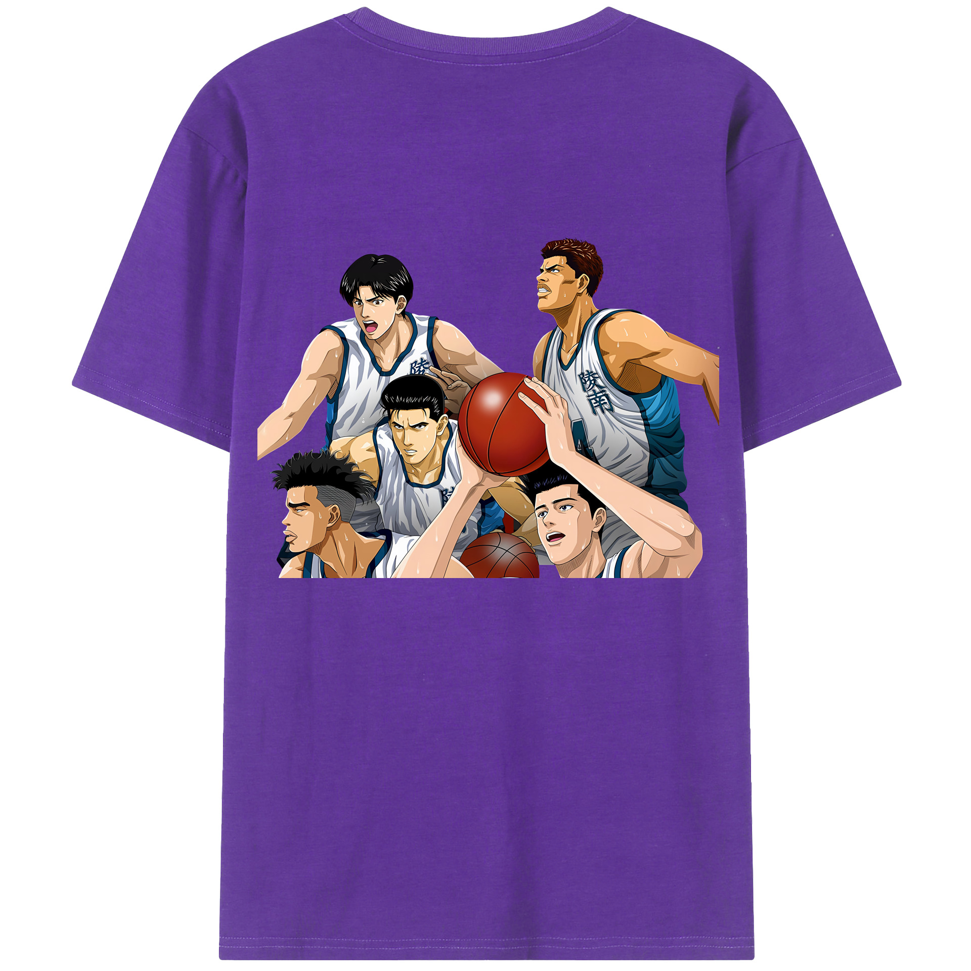 SLAM DUNK／スラムダンク 綿100％半袖Tシャツ（背面プリント）