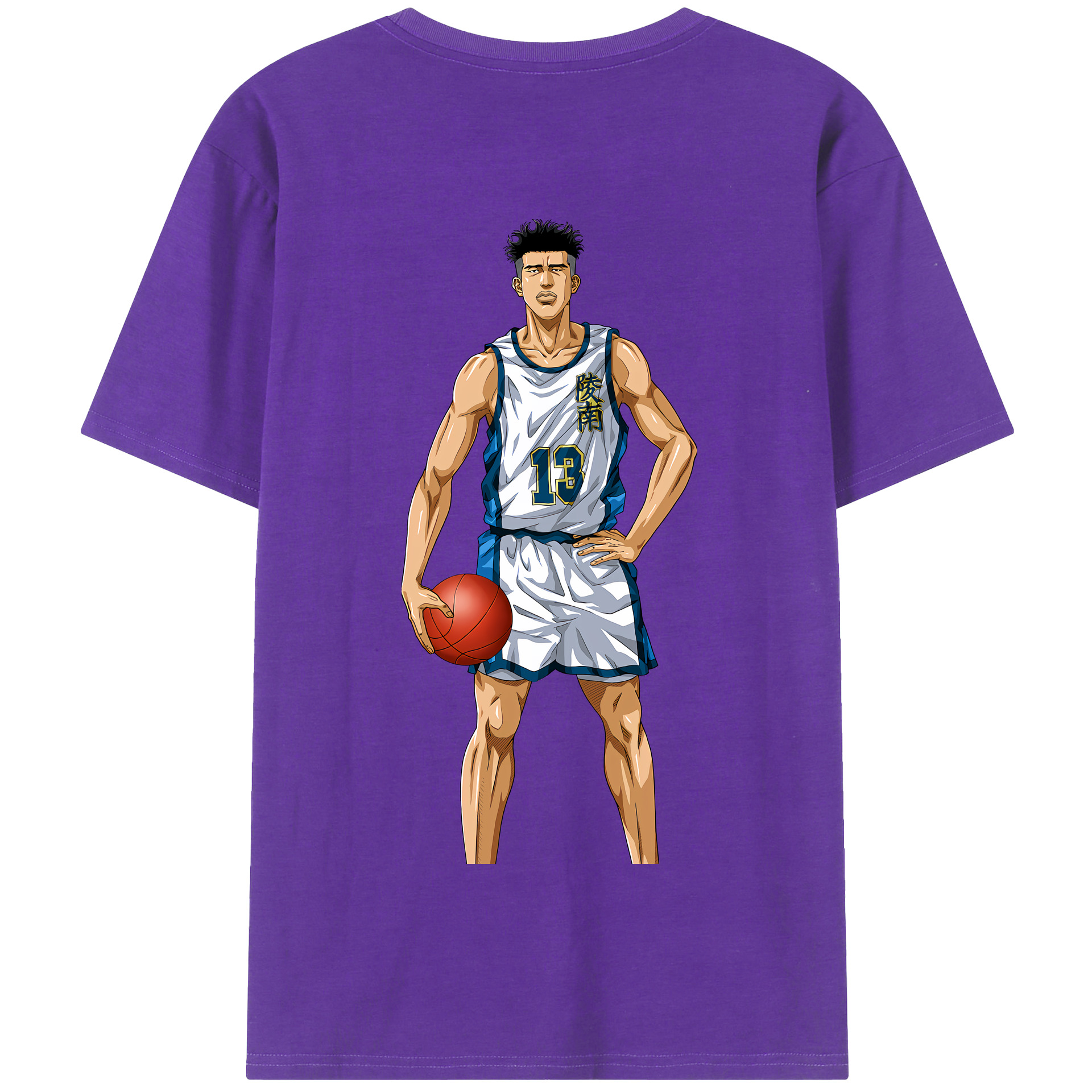 SLAM DUNK／スラムダンク 綿100％半袖Tシャツ（背面プリント）