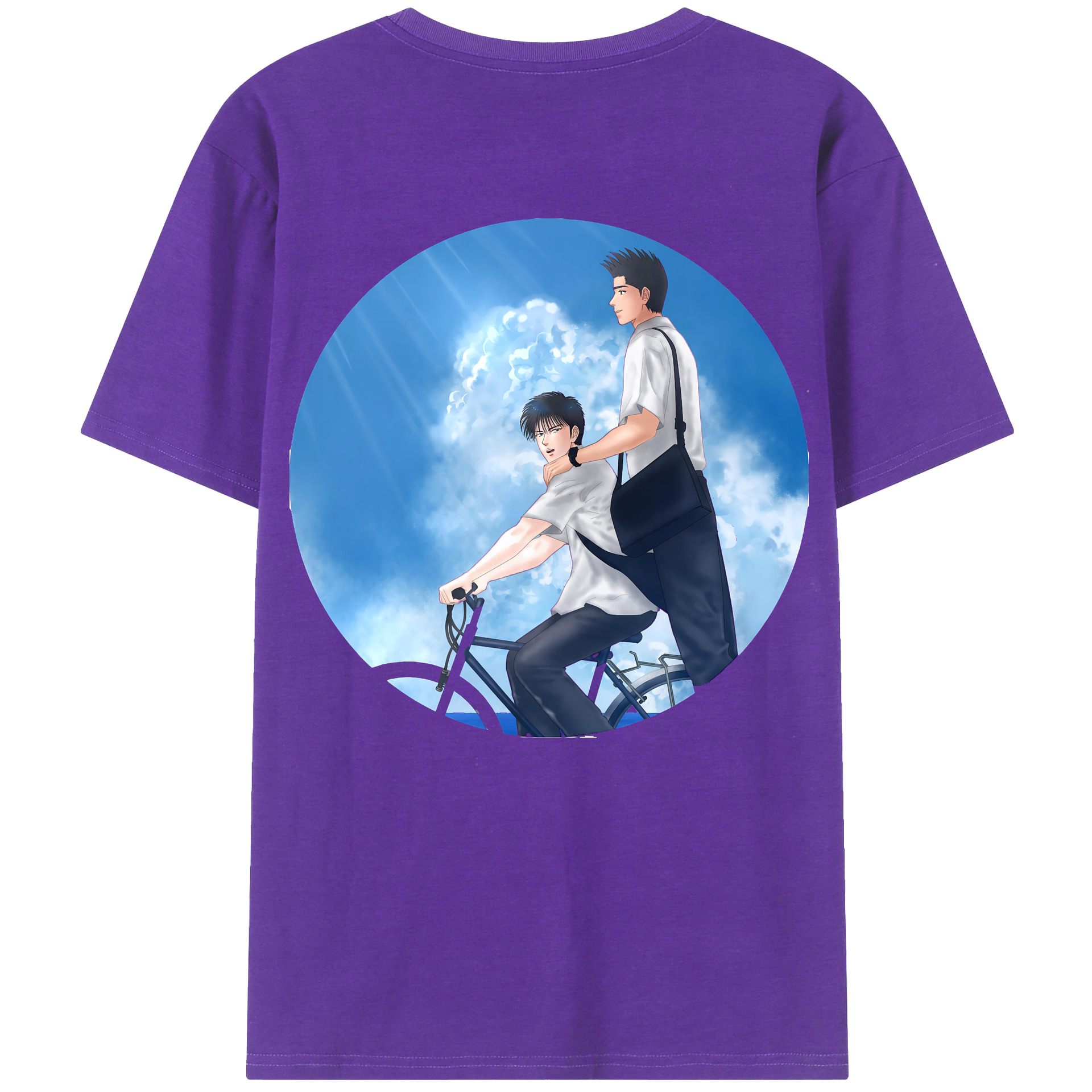 SLAM DUNK／スラムダンク 綿100％半袖Tシャツ（背面プリント）