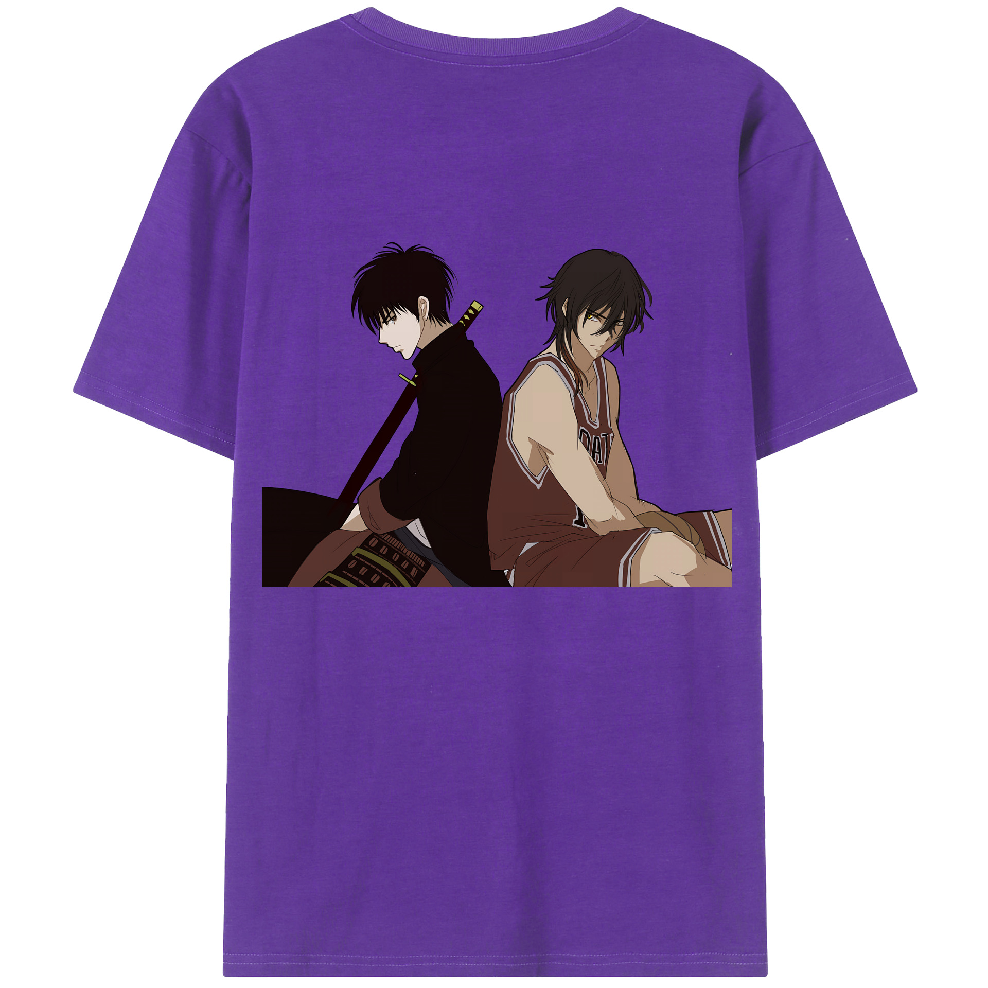 SLAM DUNK／スラムダンク 綿100％半袖Tシャツ（背面プリント）