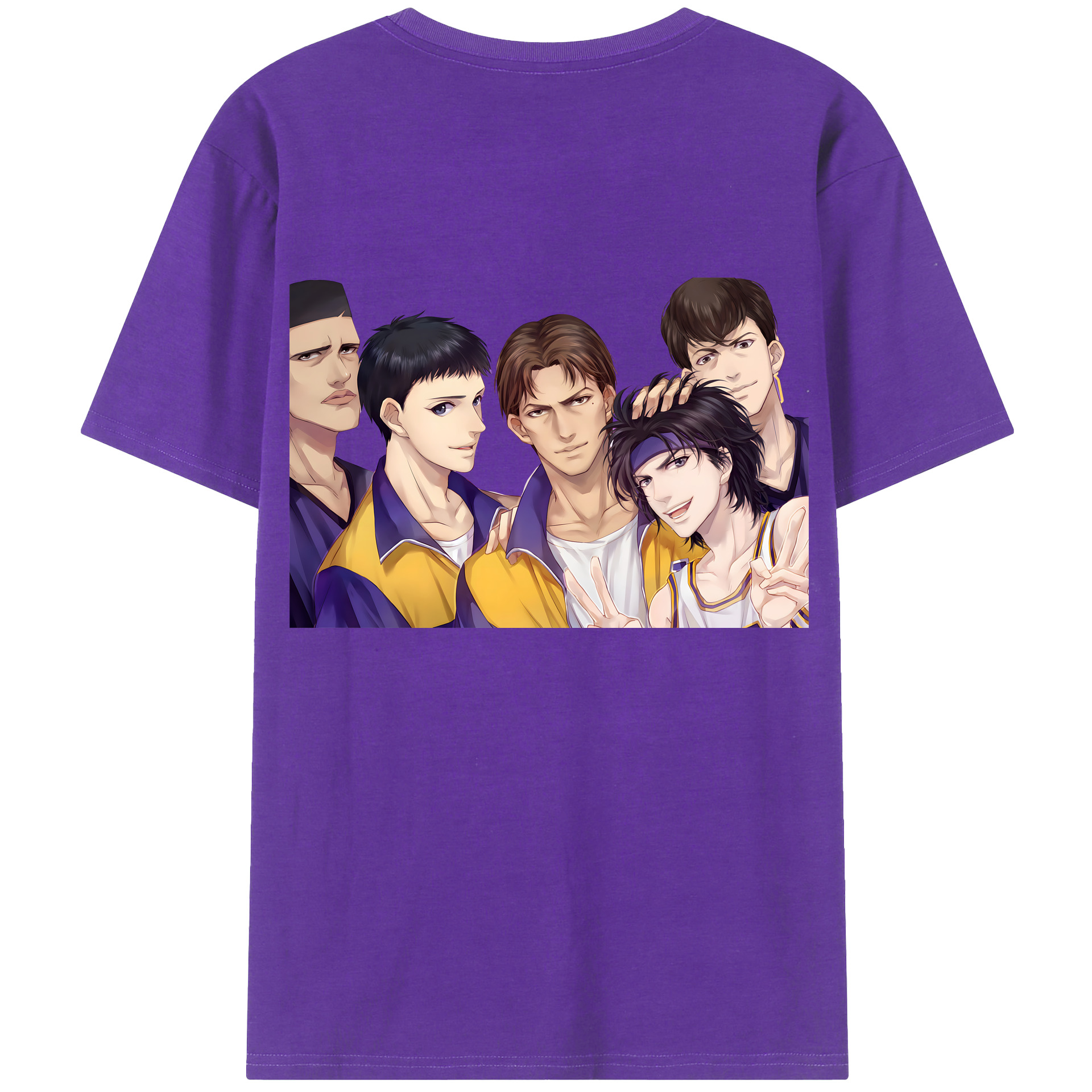 SLAM DUNK／スラムダンク 綿100％半袖Tシャツ（背面プリント）