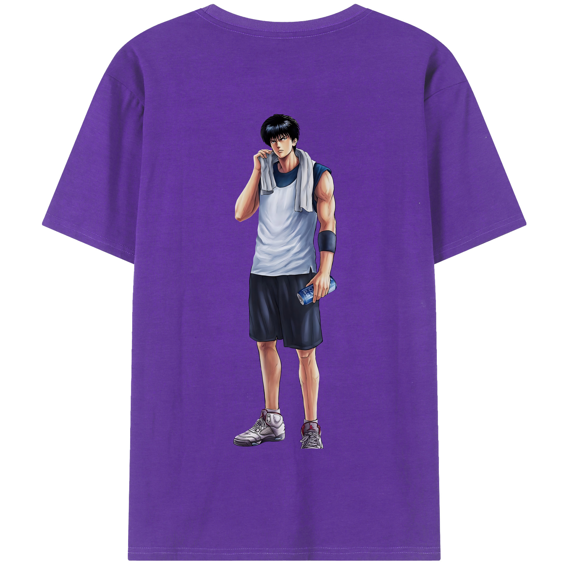 SLAM DUNK／スラムダンク 綿100％半袖Tシャツ（背面プリント）