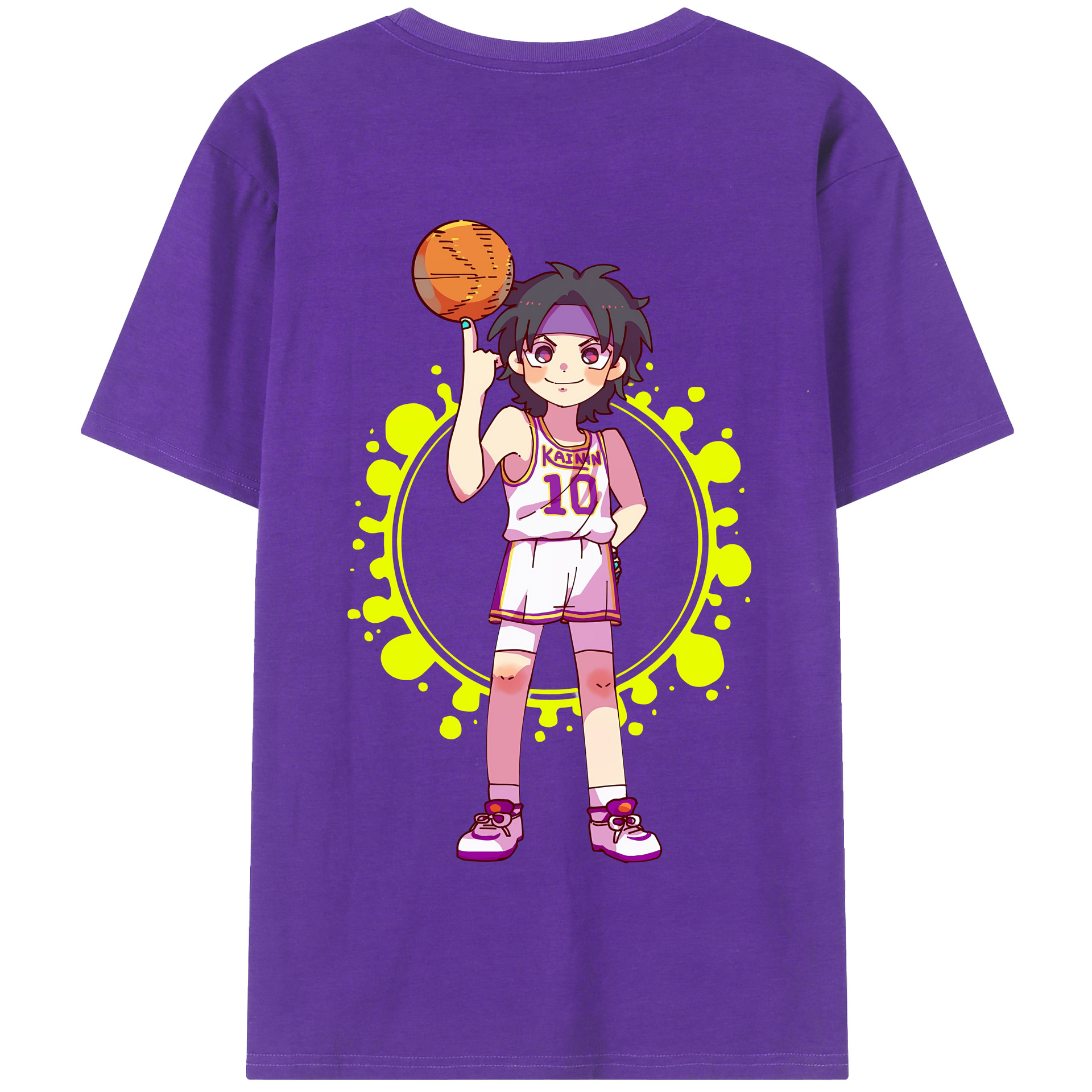 SLAM DUNK／スラムダンク 綿100％半袖Tシャツ（背面プリント）