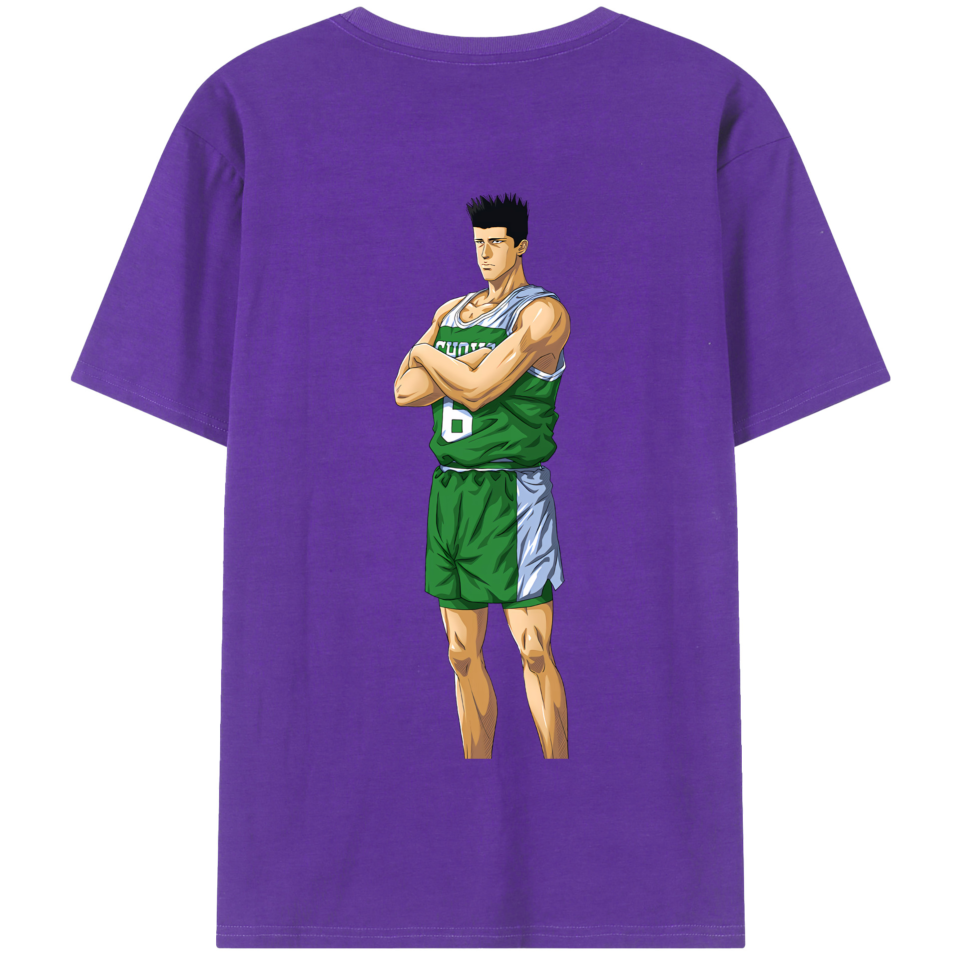 SLAM DUNK／スラムダンク 綿100％半袖Tシャツ（背面プリント）
