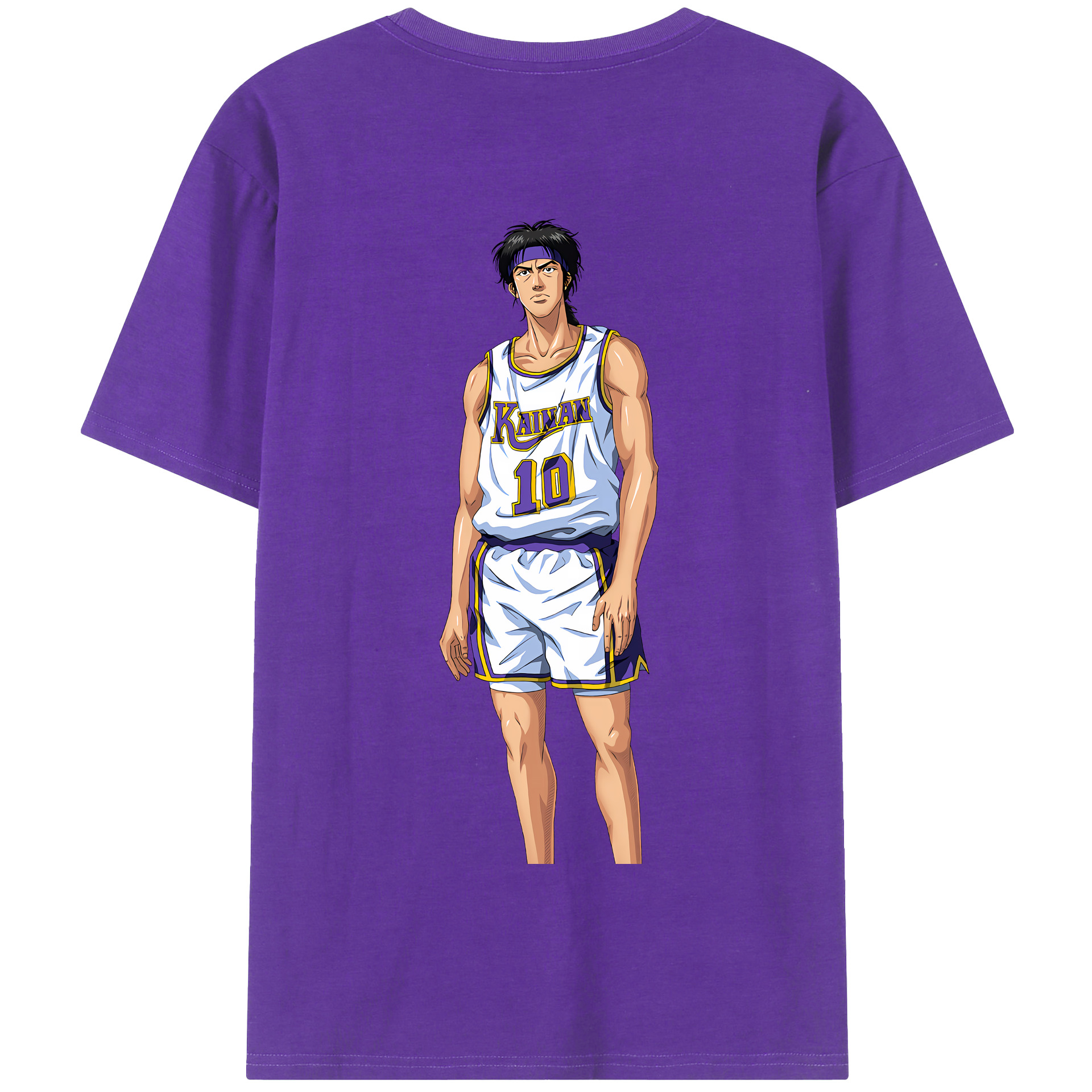 SLAM DUNK／スラムダンク 綿100％半袖Tシャツ（背面プリント）