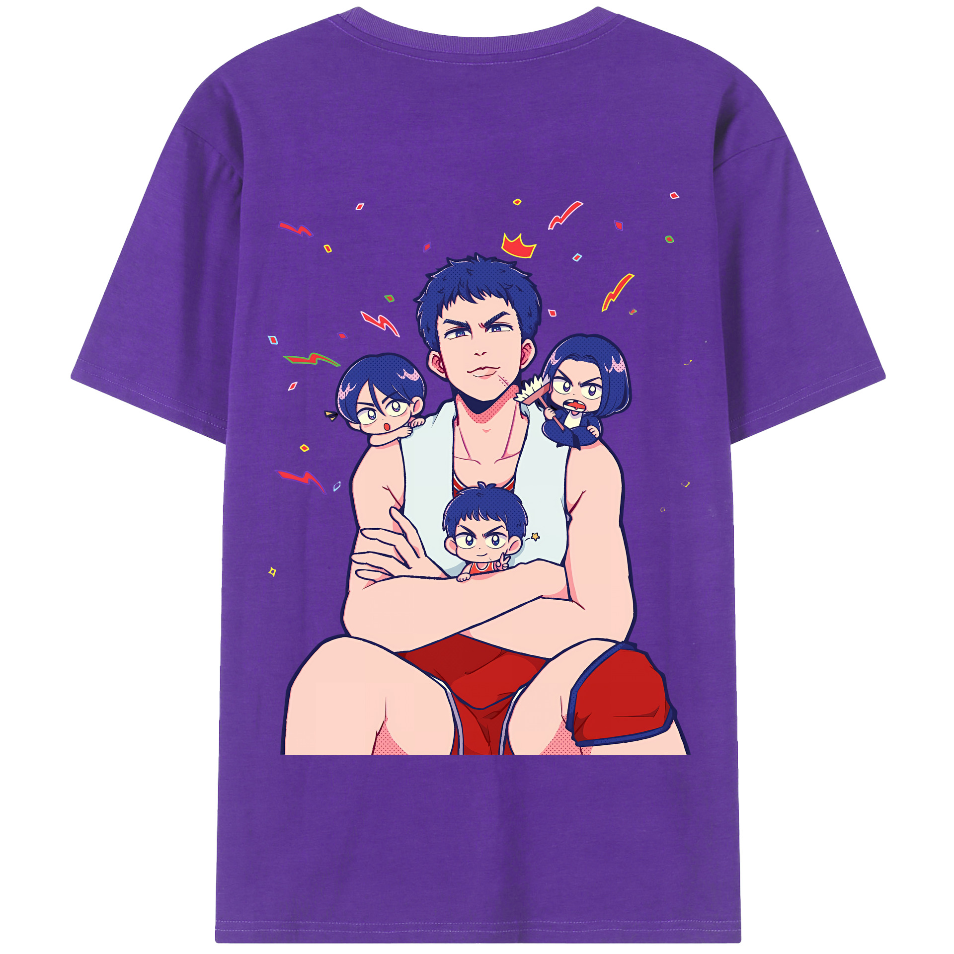 SLAM DUNK／スラムダンク 綿100％半袖Tシャツ（背面プリント）