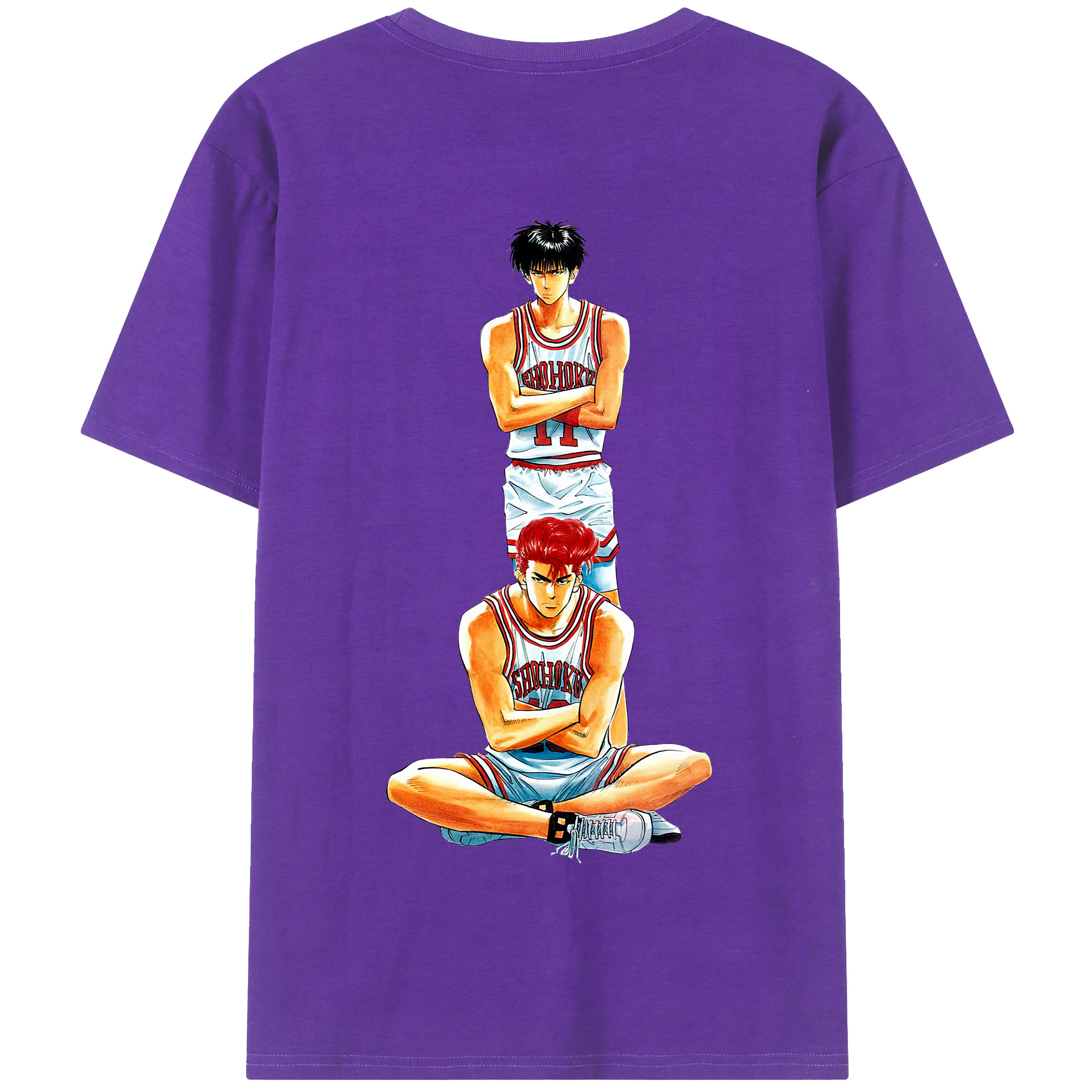 SLAM DUNK／スラムダンク 綿100％半袖Tシャツ（背面プリント）