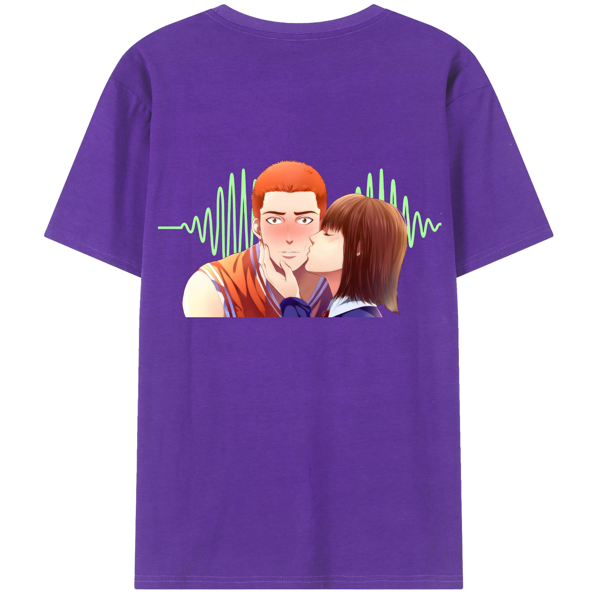 SLAM DUNK／スラムダンク 綿100％半袖Tシャツ（背面プリント）