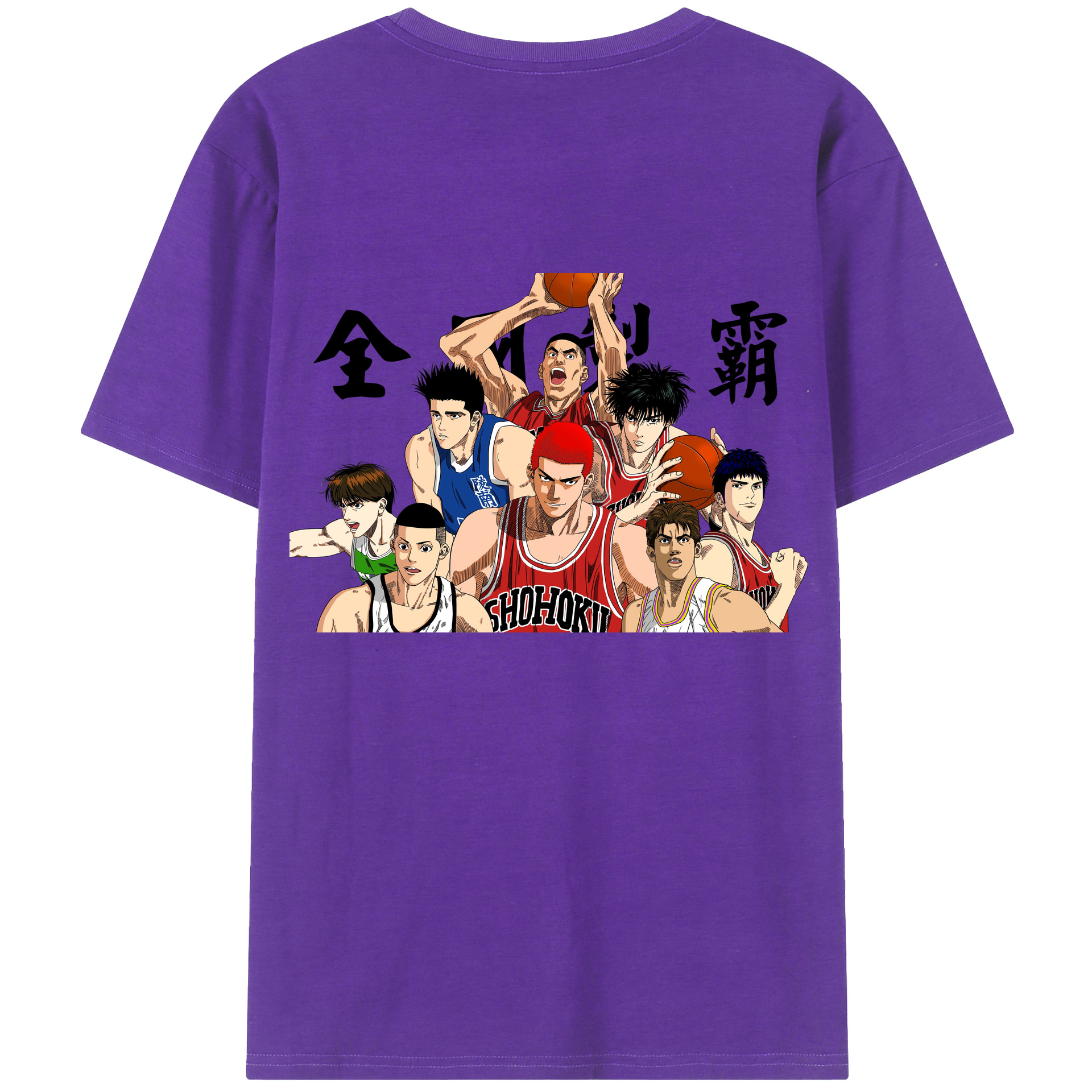 SLAM DUNK／スラムダンク 綿100％半袖Tシャツ（背面プリント）