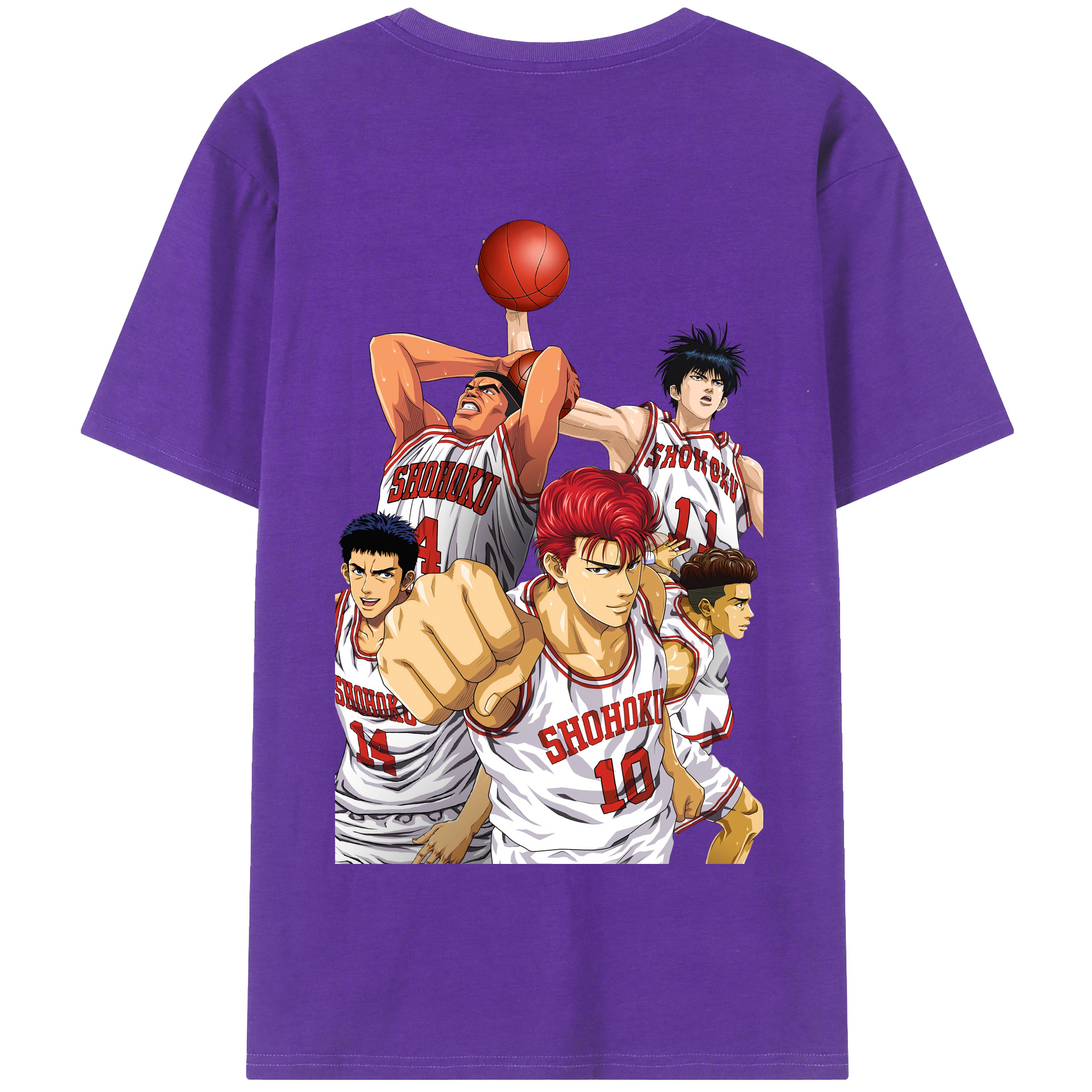 （画像用） SLAM DUNK／スラムダンク 綿100％半袖Tシャツ（背面プリント）