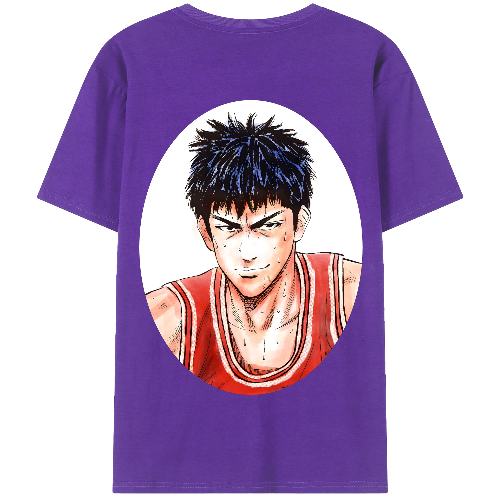 SLAM DUNK／スラムダンク 綿100％半袖Tシャツ（背面プリント）