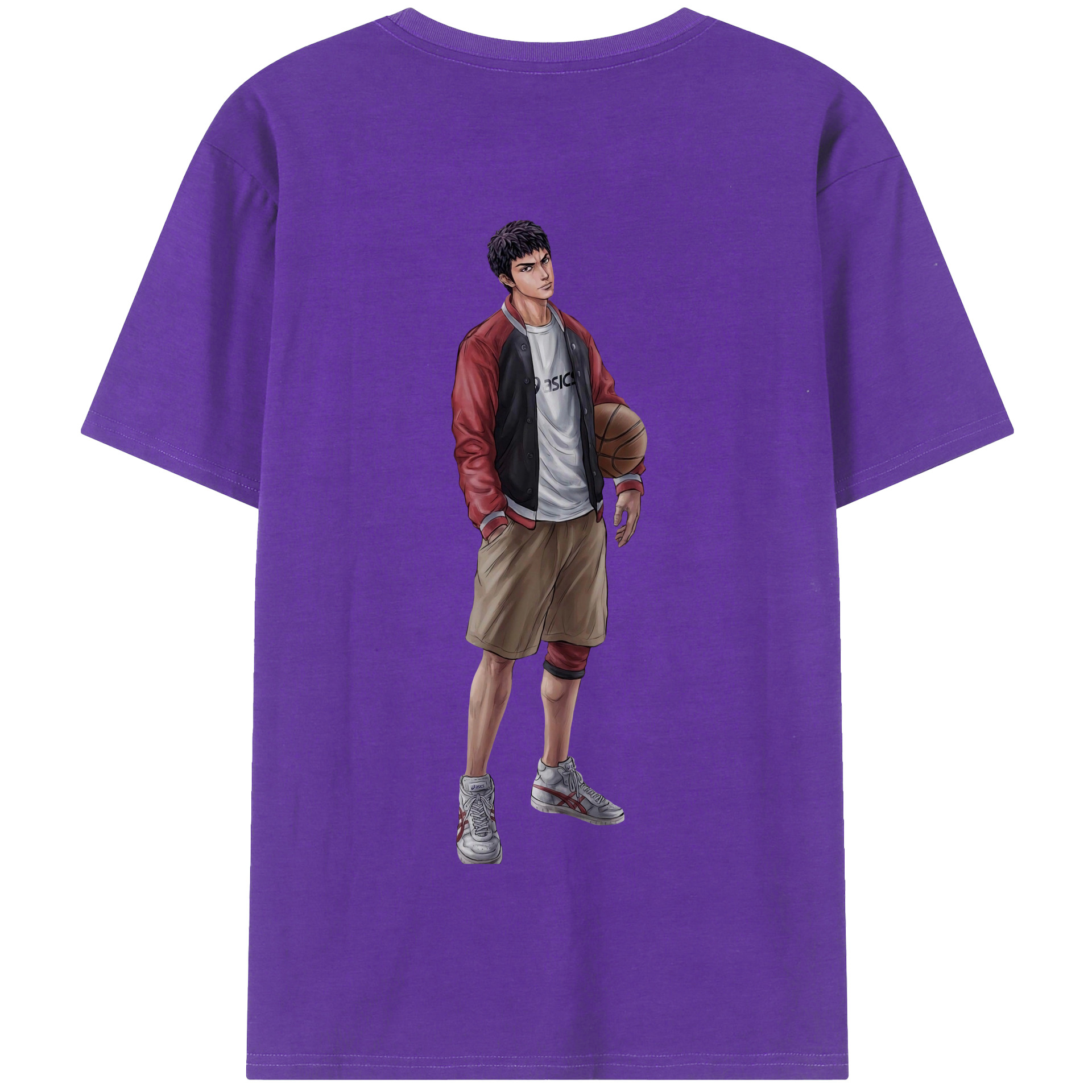 SLAM DUNK／スラムダンク 綿100％半袖Tシャツ（背面プリント）