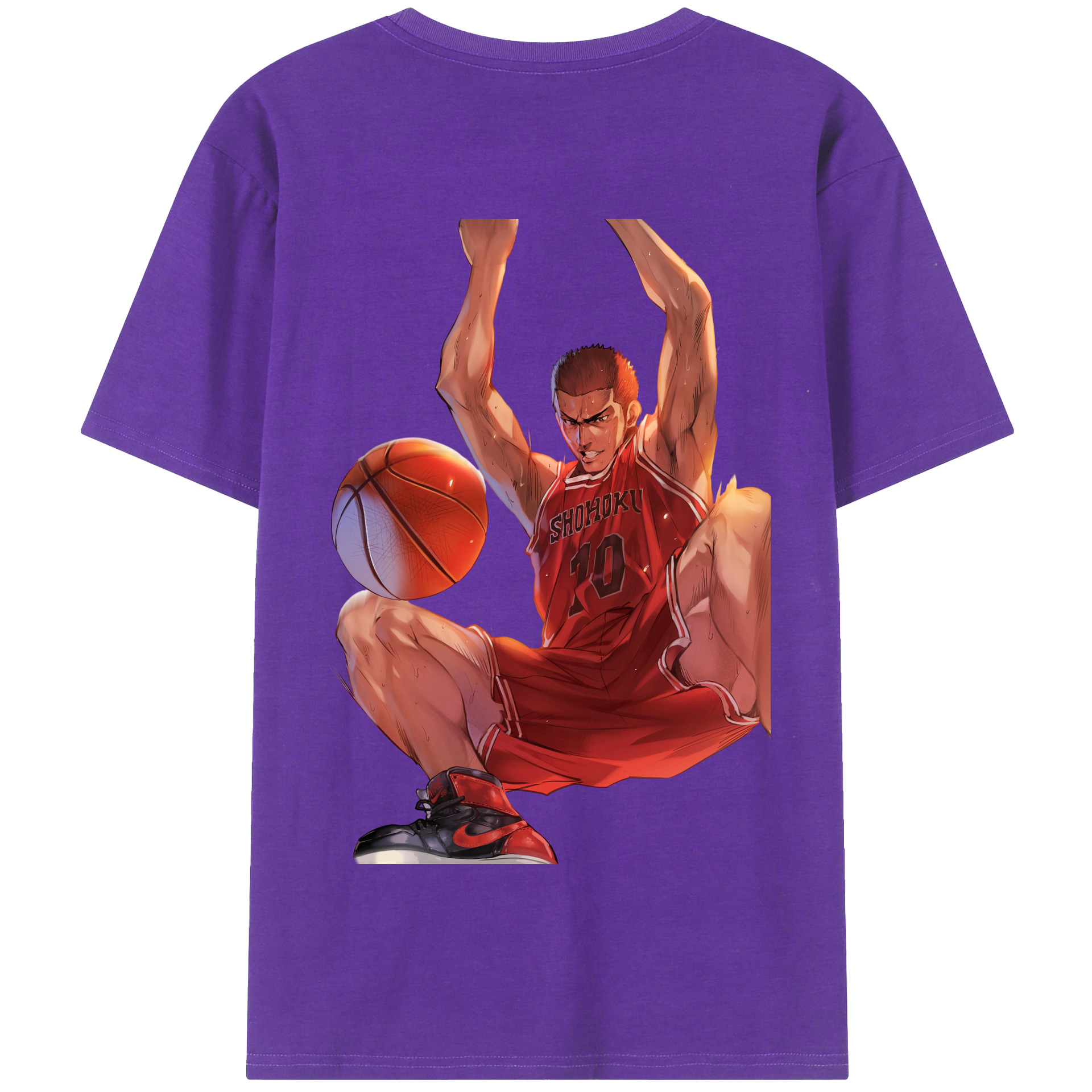 SLAM DUNK／スラムダンク 綿100％半袖Tシャツ（背面プリント）