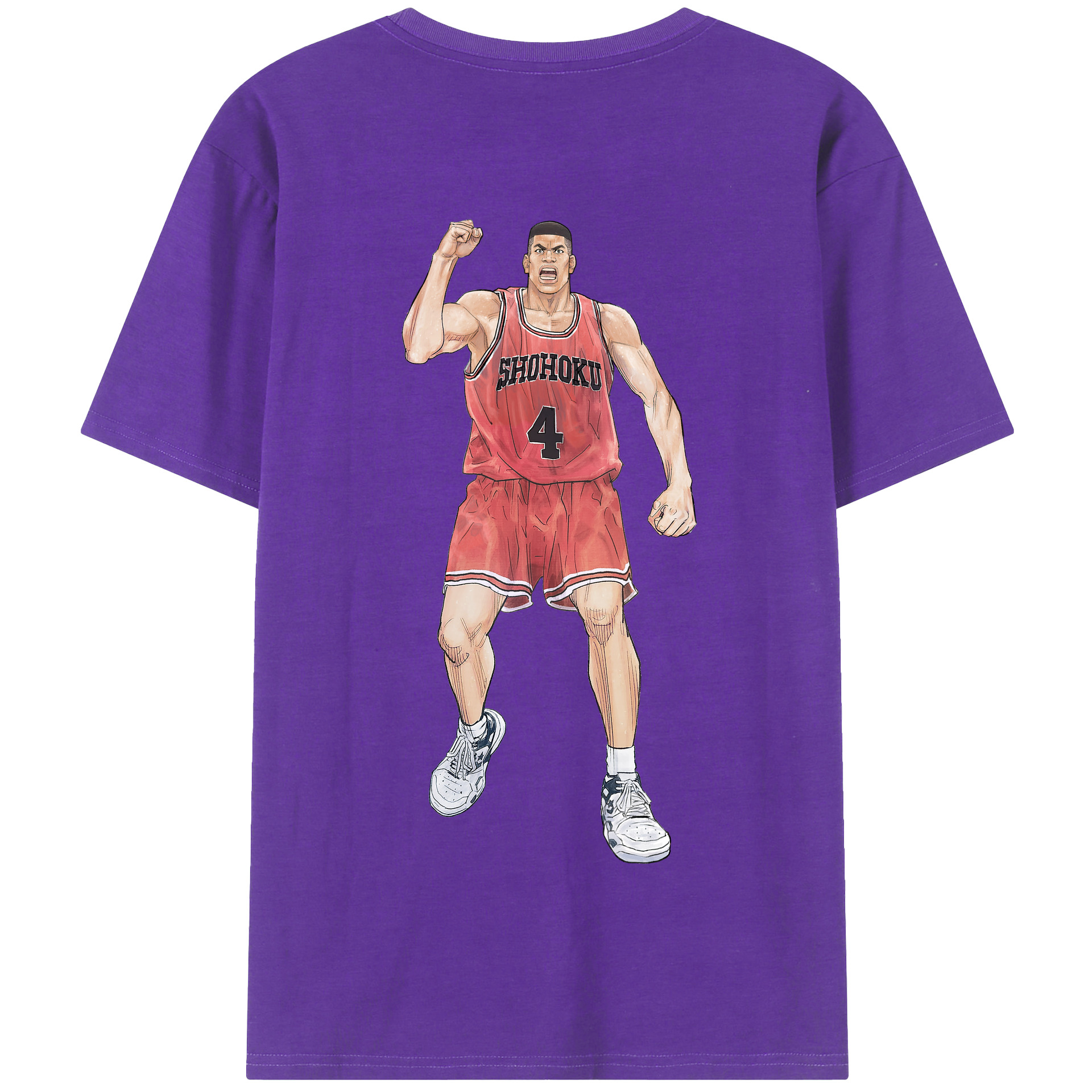 SLAM DUNK／スラムダンク 綿100％半袖Tシャツ（背面プリント）