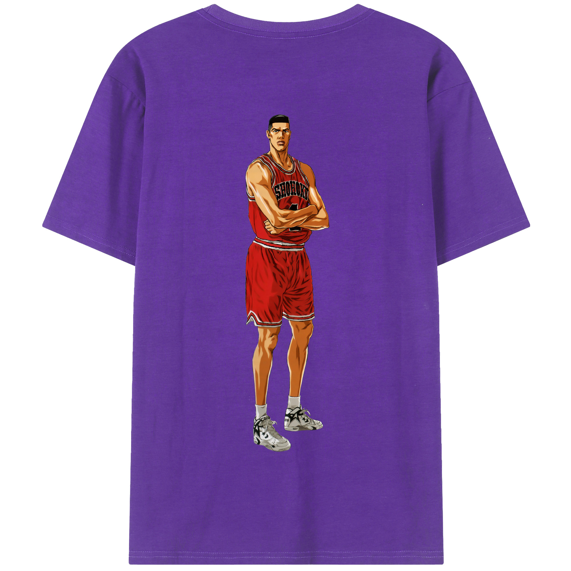 SLAM DUNK／スラムダンク 綿100％半袖Tシャツ（背面プリント）