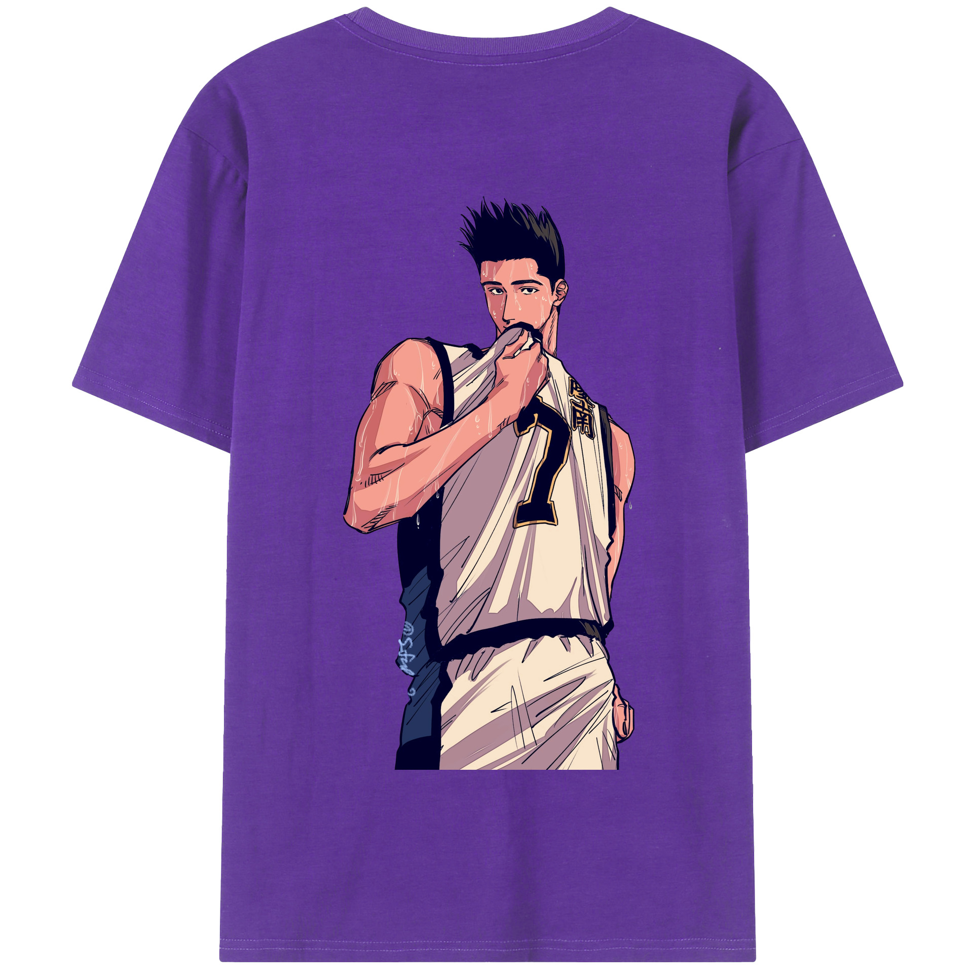 SLAM DUNK／スラムダンク 綿100％半袖Tシャツ（背面プリント）