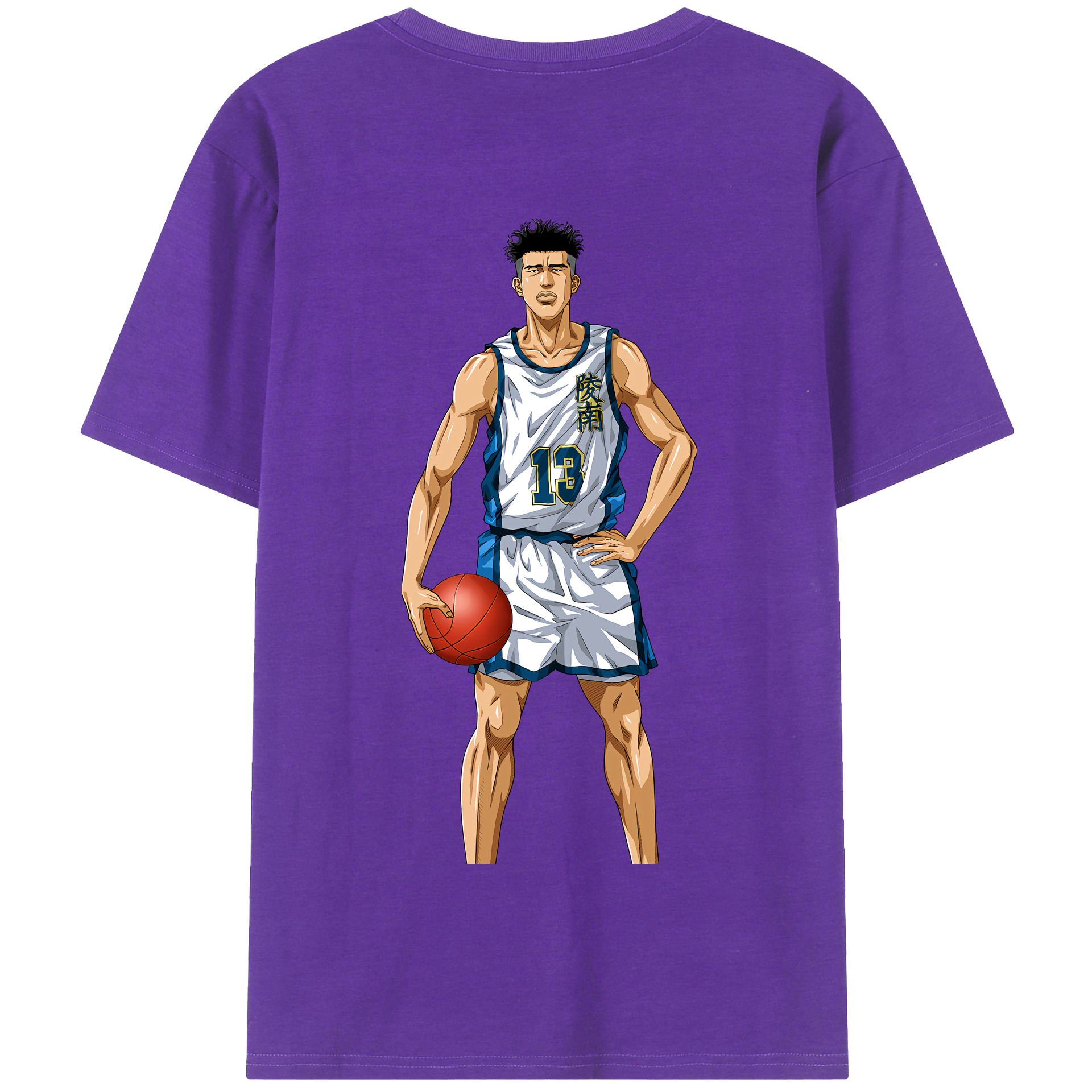 SLAM DUNK／スラムダンク 綿100％半袖Tシャツ（背面プリント）