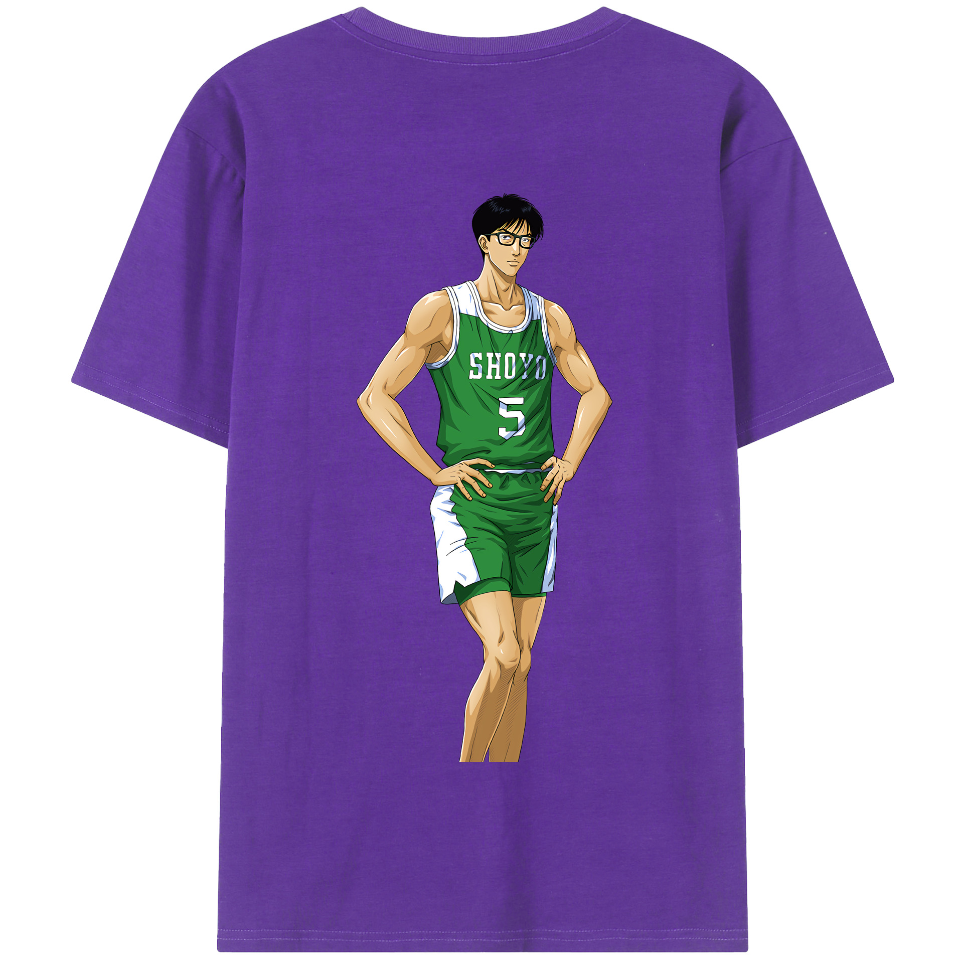 SLAM DUNK／スラムダンク 綿100％半袖Tシャツ（背面プリント）