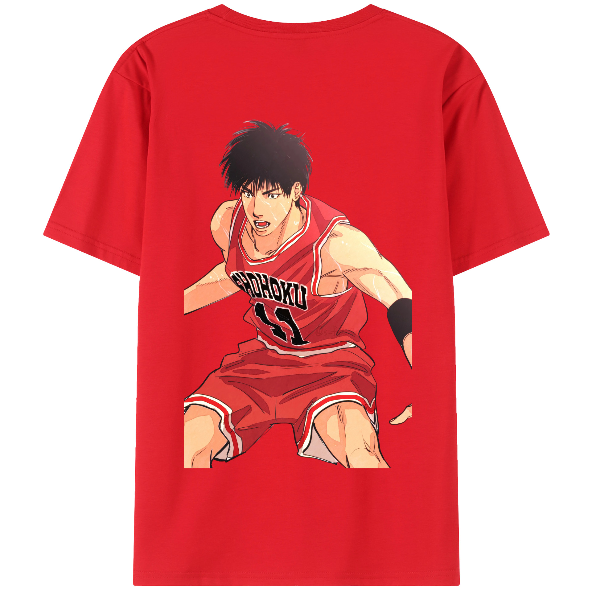 SLAM DUNK／スラムダンク 綿100％半袖Tシャツ（背面プリント）