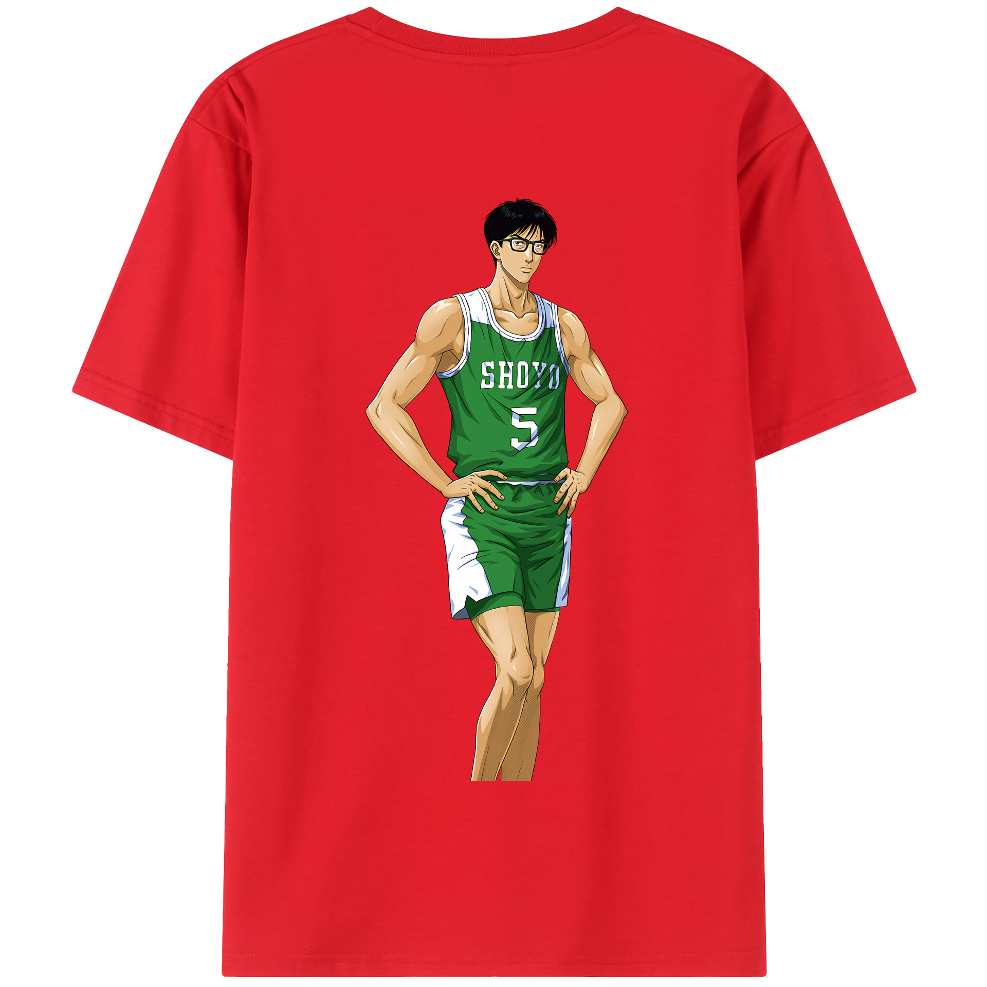 SLAM DUNK／スラムダンク 綿100％半袖Tシャツ（背面プリント）