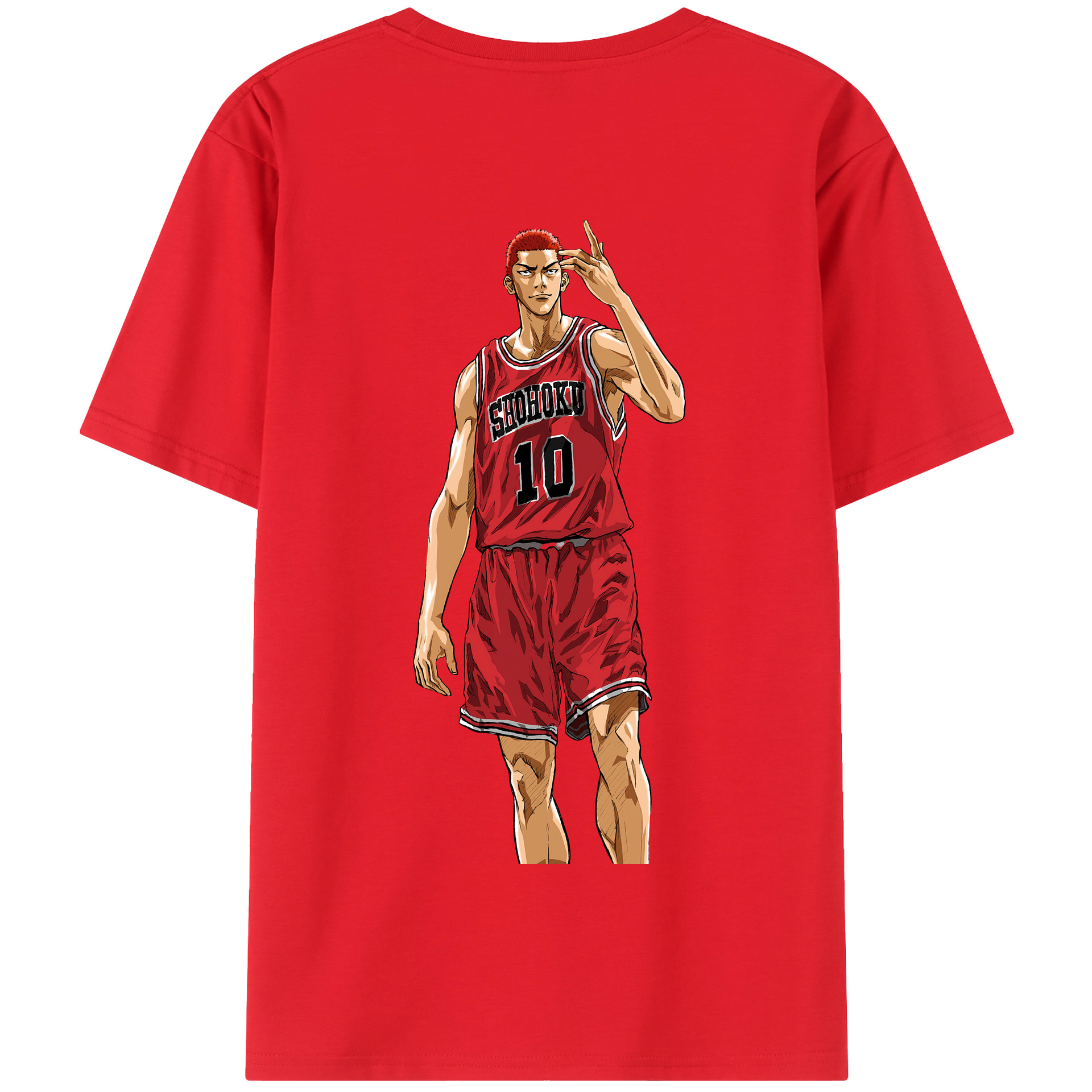 SLAM DUNK／スラムダンク 綿100％半袖Tシャツ（背面プリント）