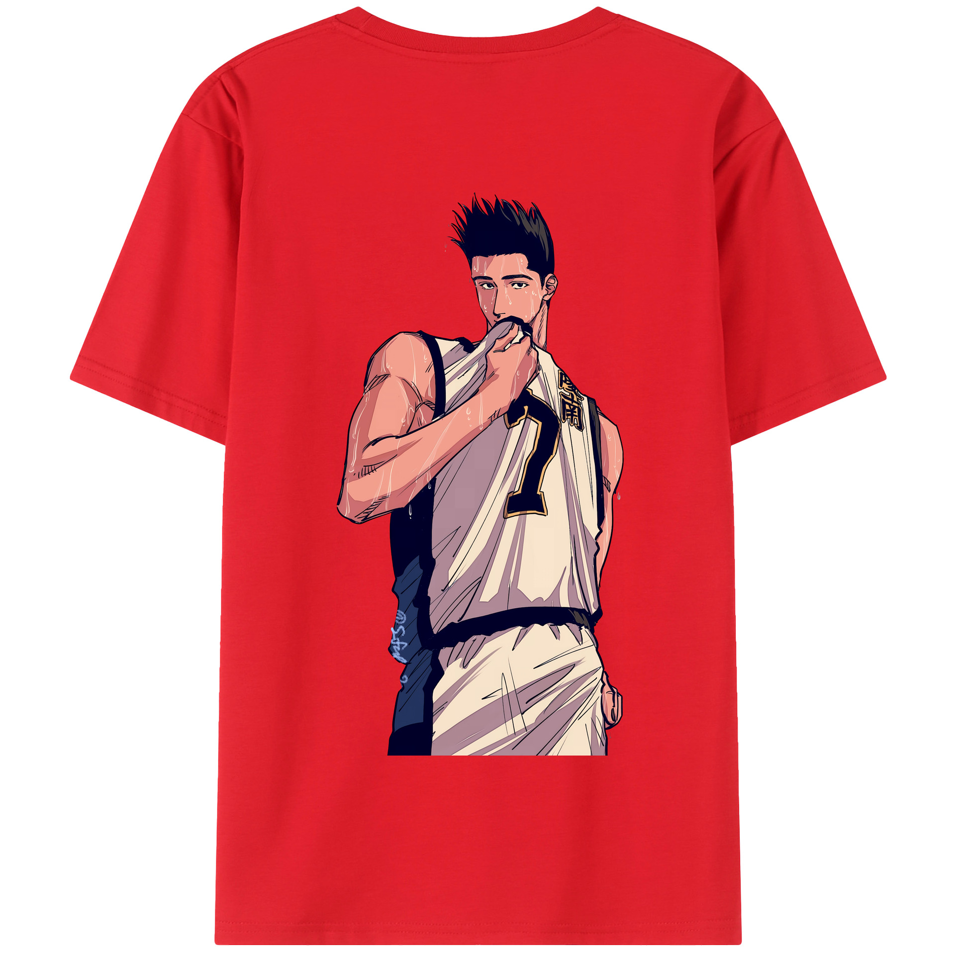 SLAM DUNK／スラムダンク 綿100％半袖Tシャツ（背面プリント）