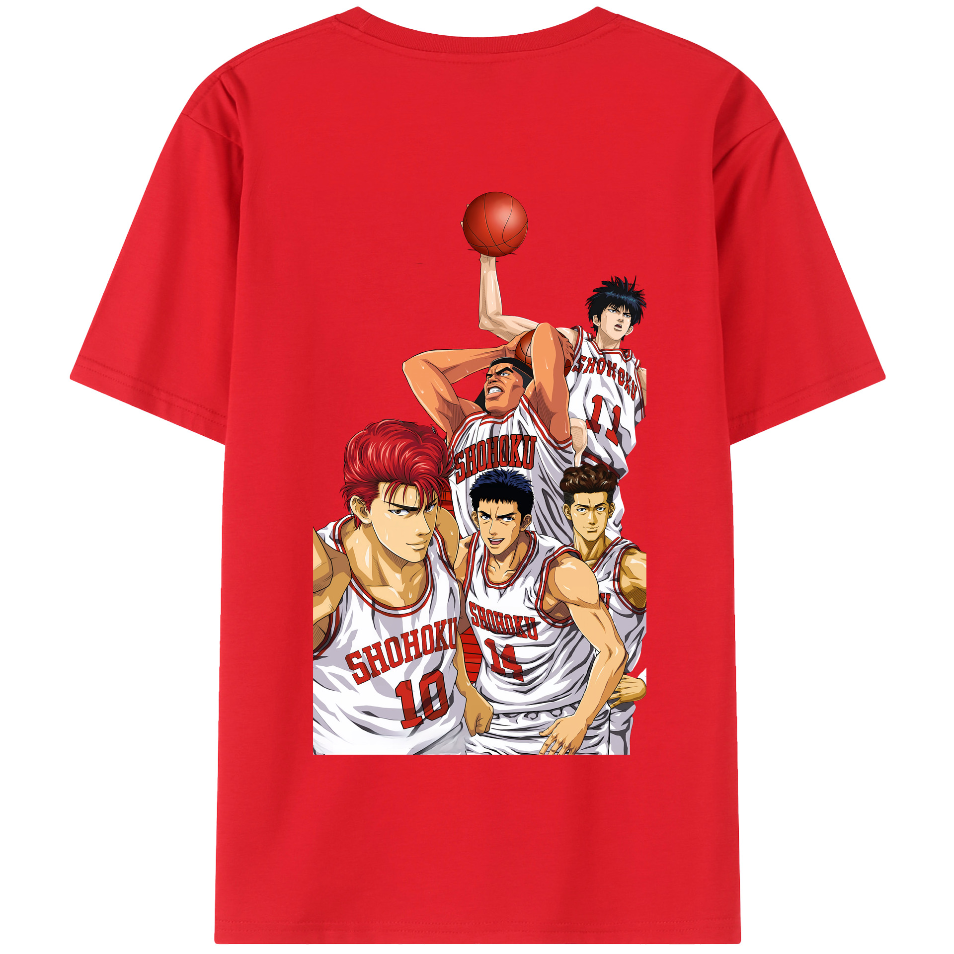 SLAM DUNK／スラムダンク 綿100％半袖Tシャツ（背面プリント）