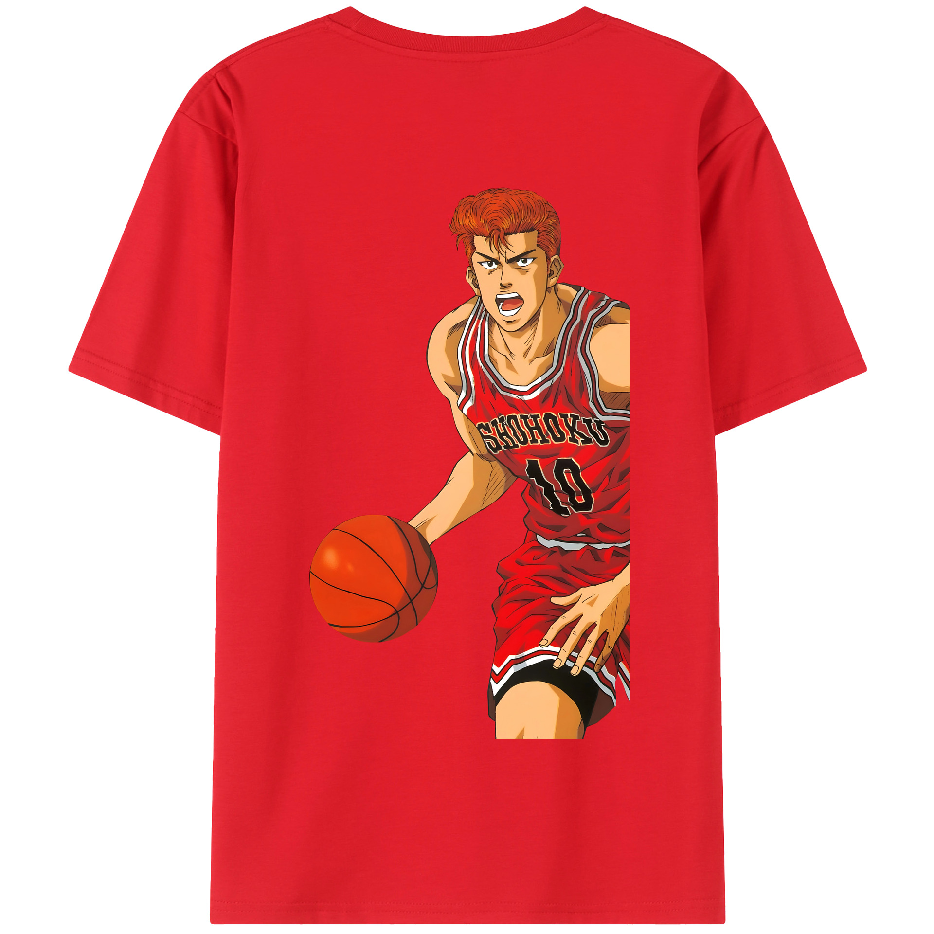 SLAM DUNK／スラムダンク 綿100％半袖Tシャツ（背面プリント）
