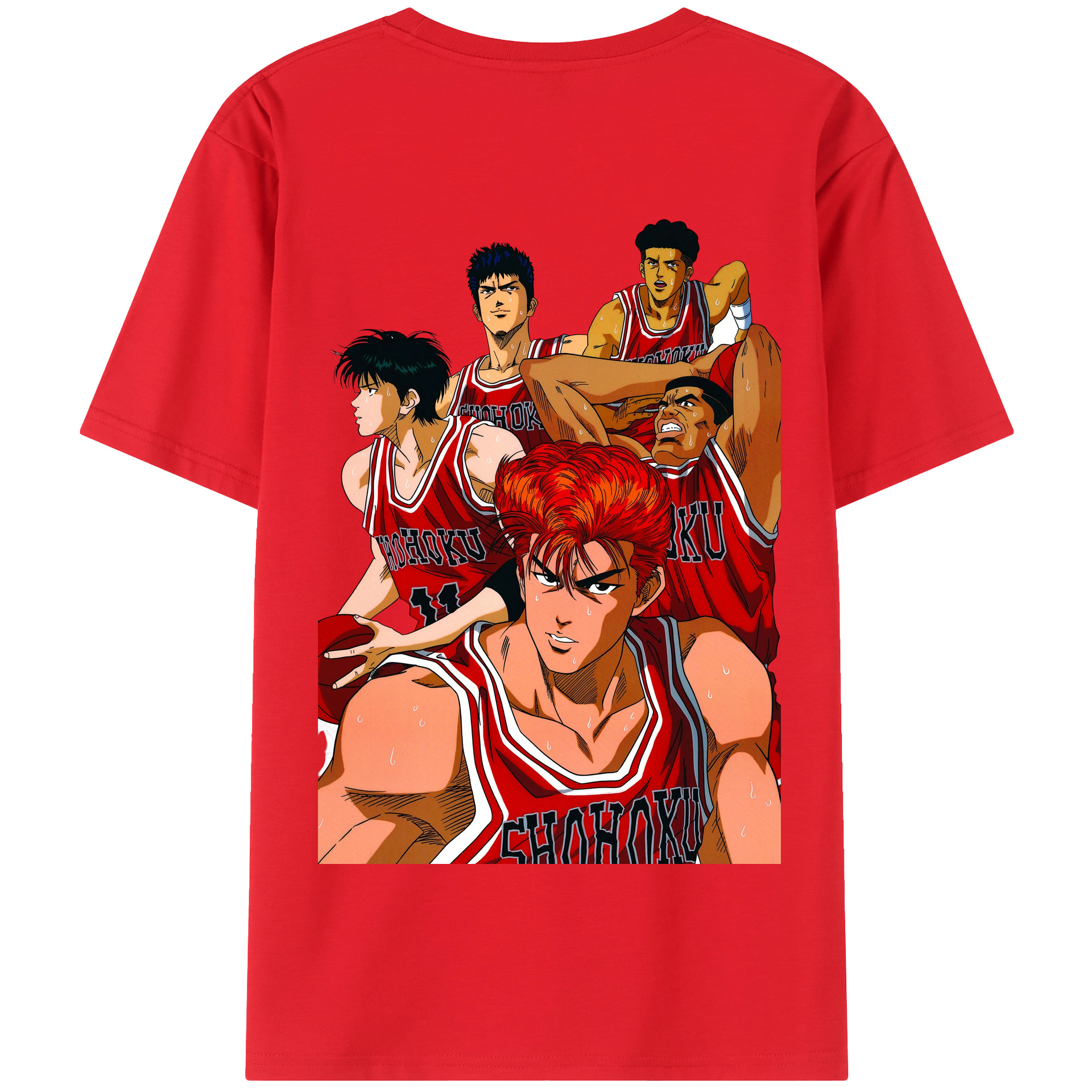 SLAM DUNK／スラムダンク 綿100％半袖Tシャツ（背面プリント）