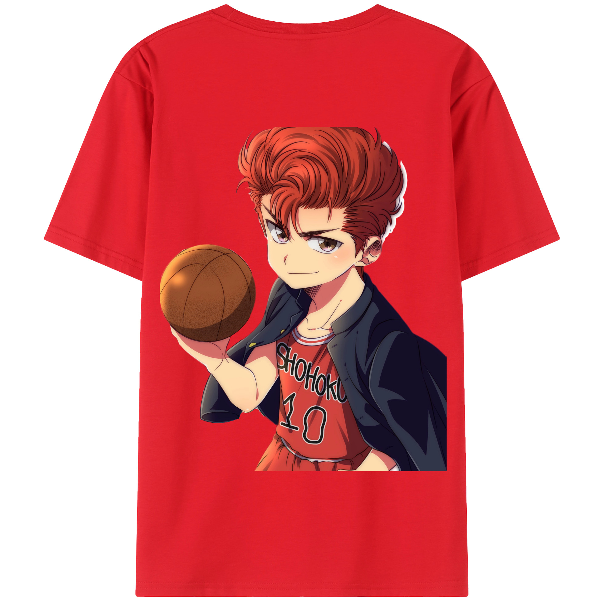 SLAM DUNK／スラムダンク 綿100％半袖Tシャツ（背面プリント）