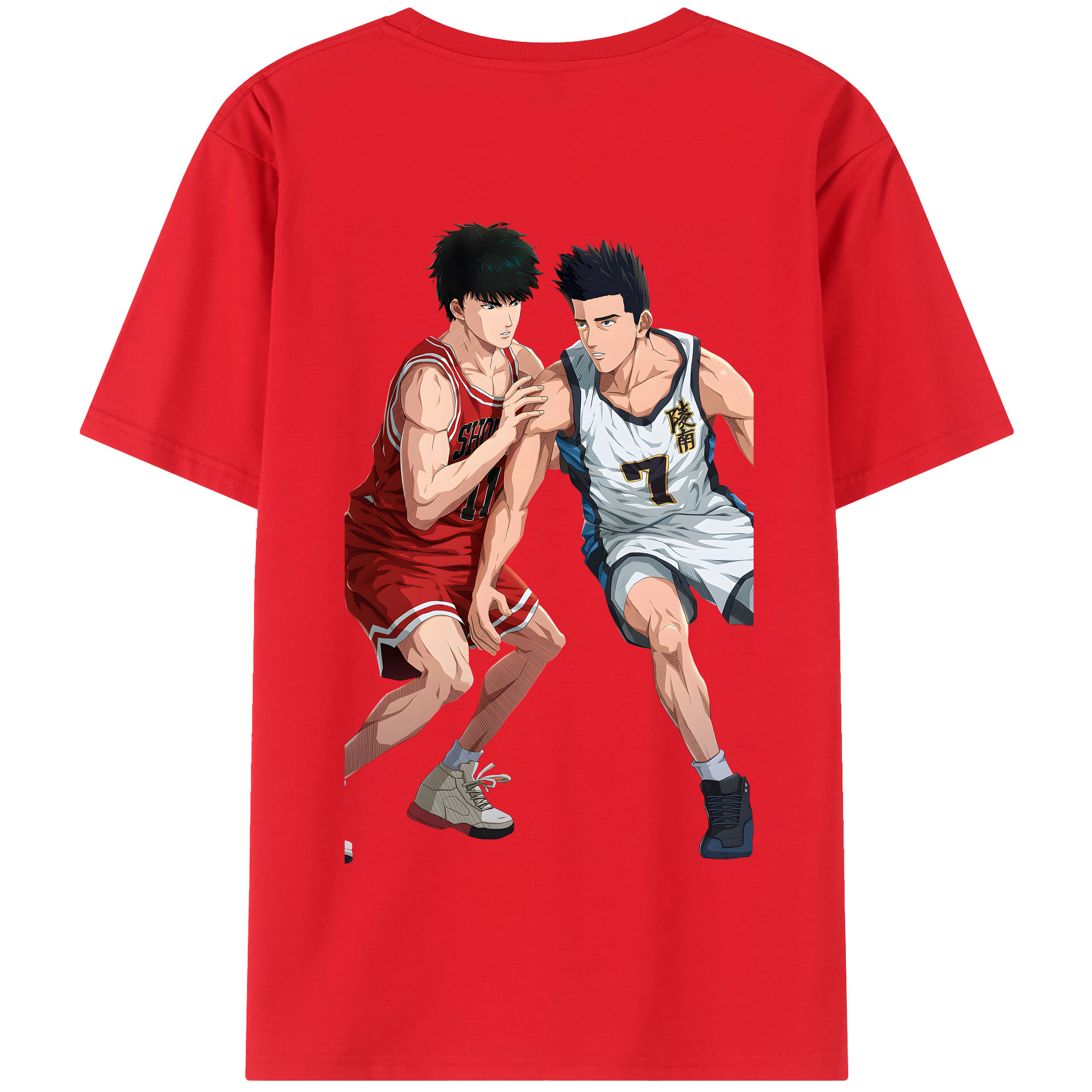 SLAM DUNK／スラムダンク 綿100％半袖Tシャツ（背面プリント）