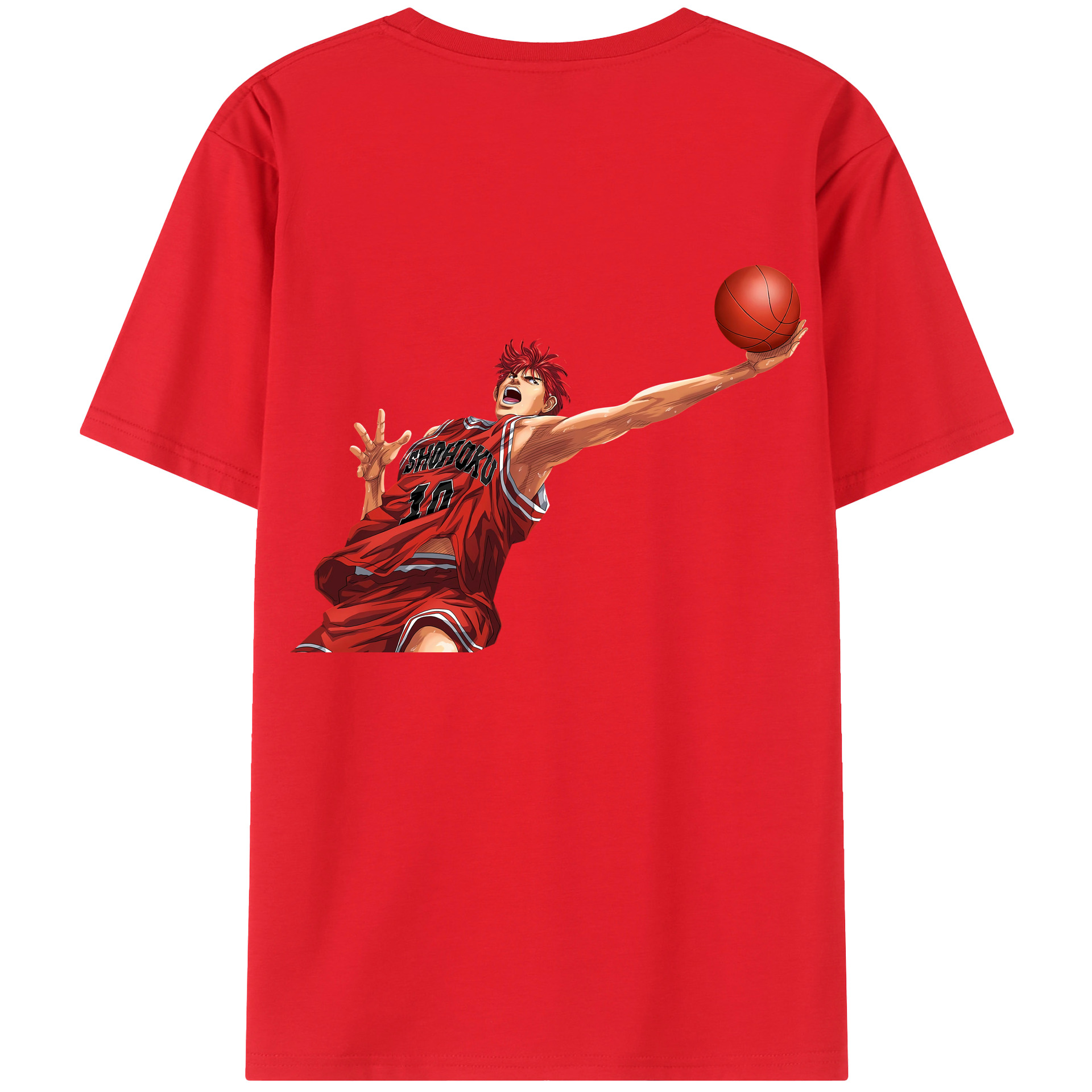 SLAM DUNK／スラムダンク 綿100％半袖Tシャツ（背面プリント）
