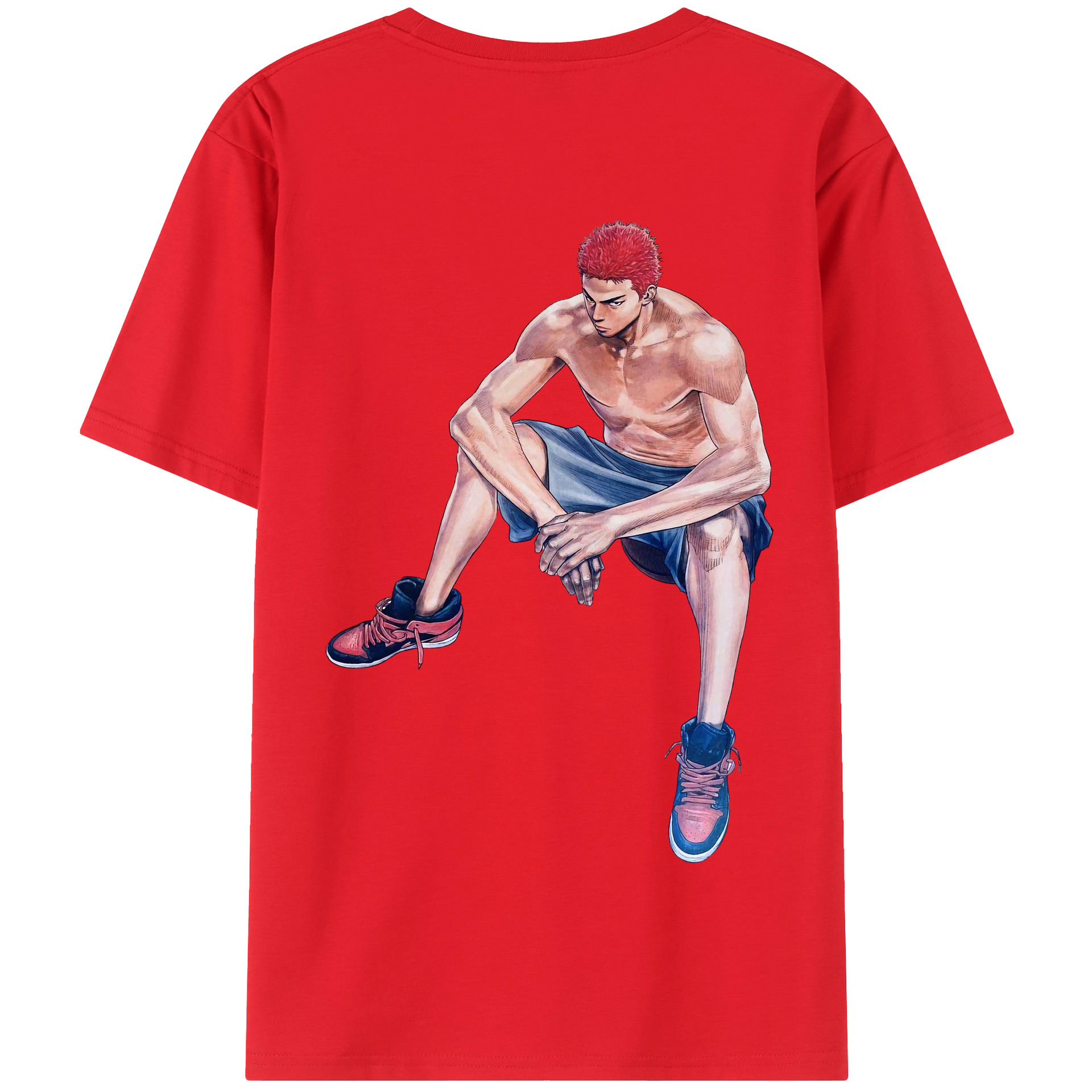 SLAM DUNK／スラムダンク 綿100％半袖Tシャツ（背面プリント）