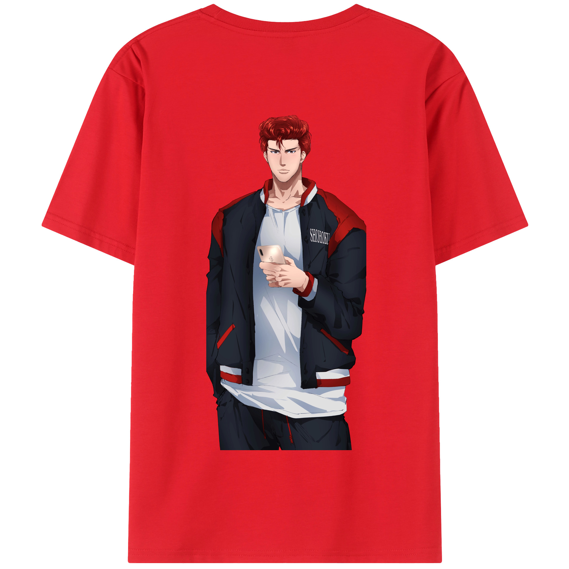 SLAM DUNK／スラムダンク 綿100％半袖Tシャツ（背面プリント）