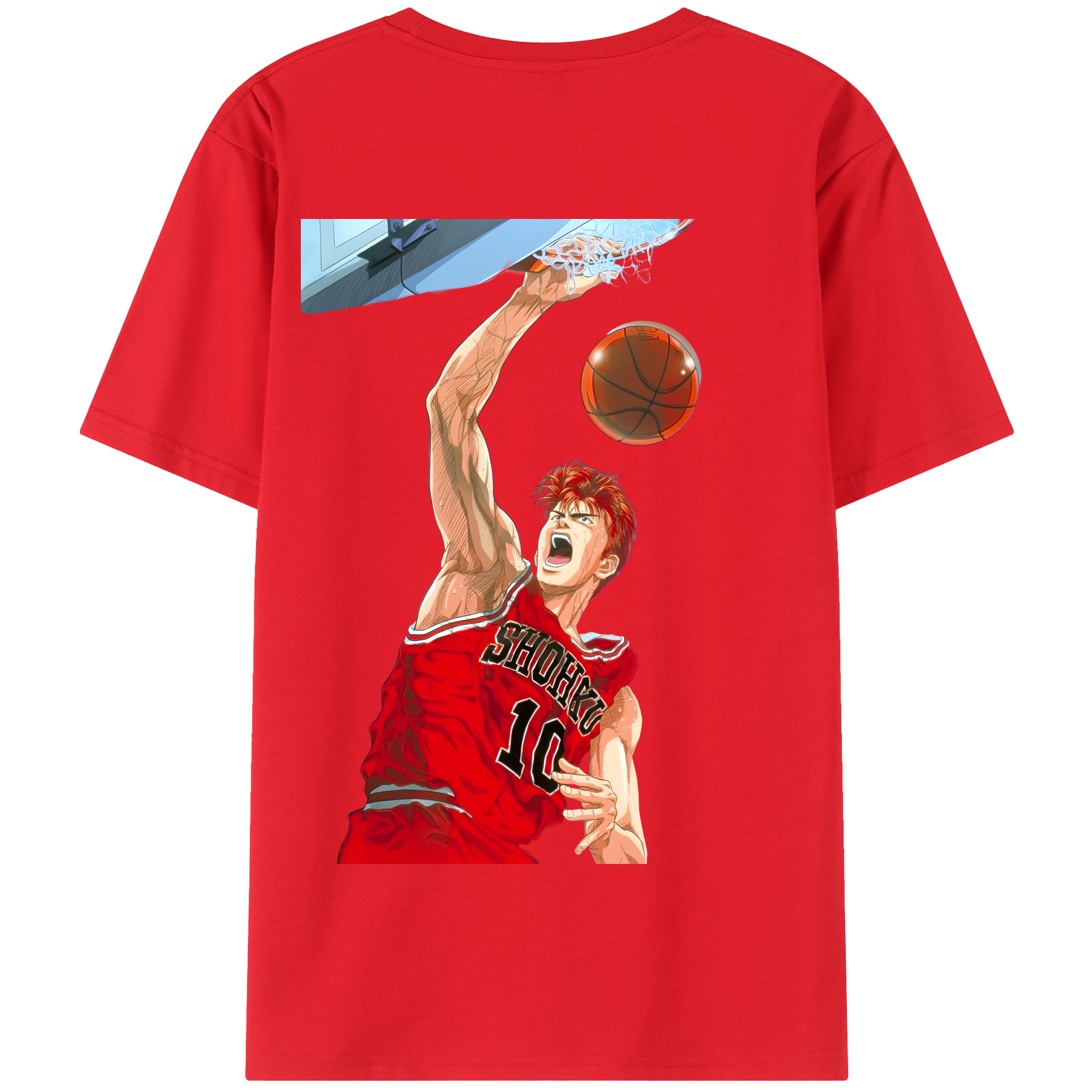 SLAM DUNK／スラムダンク 綿100％半袖Tシャツ（背面プリント）