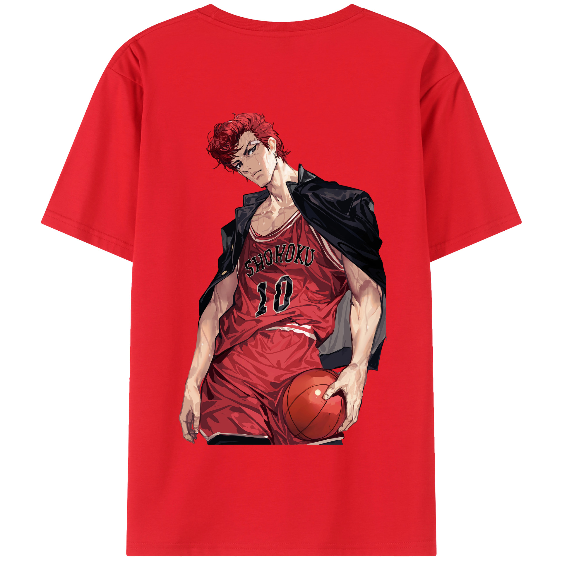 SLAM DUNK／スラムダンク 綿100％半袖Tシャツ（背面プリント）